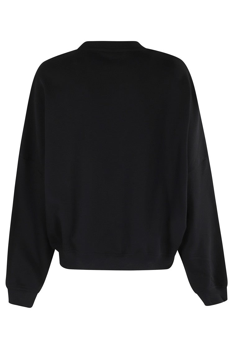 Nude Oversized Sweatshirt With Playful Logo