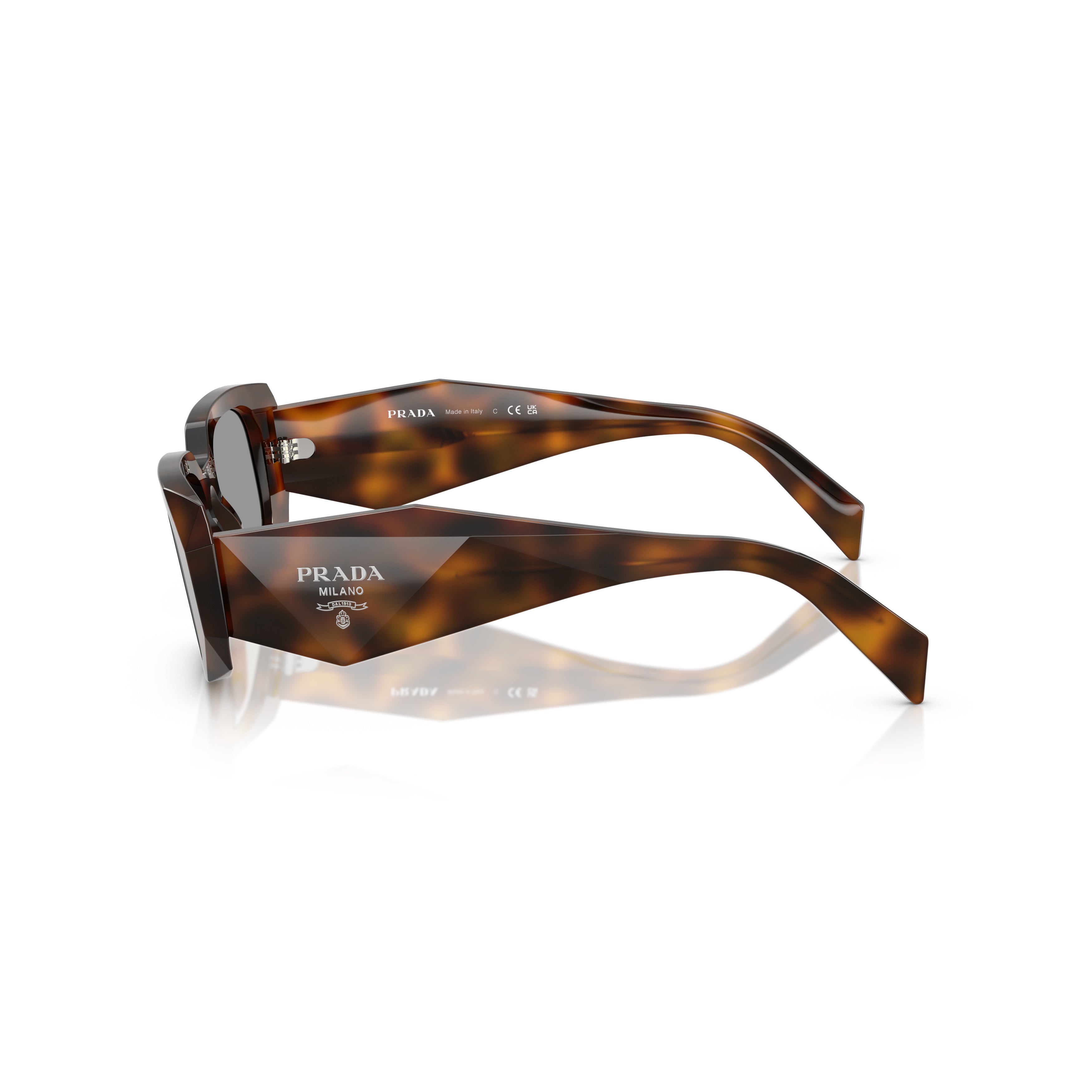 0pr 17ws Oversized Rectangular Tortoiseshell Sunglasses