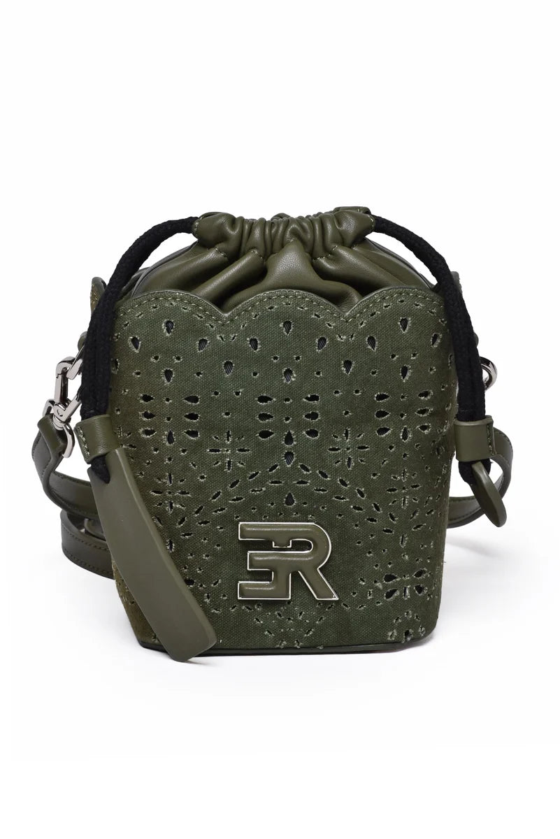 Bucket Terra Canvas Crossbody - Military Green