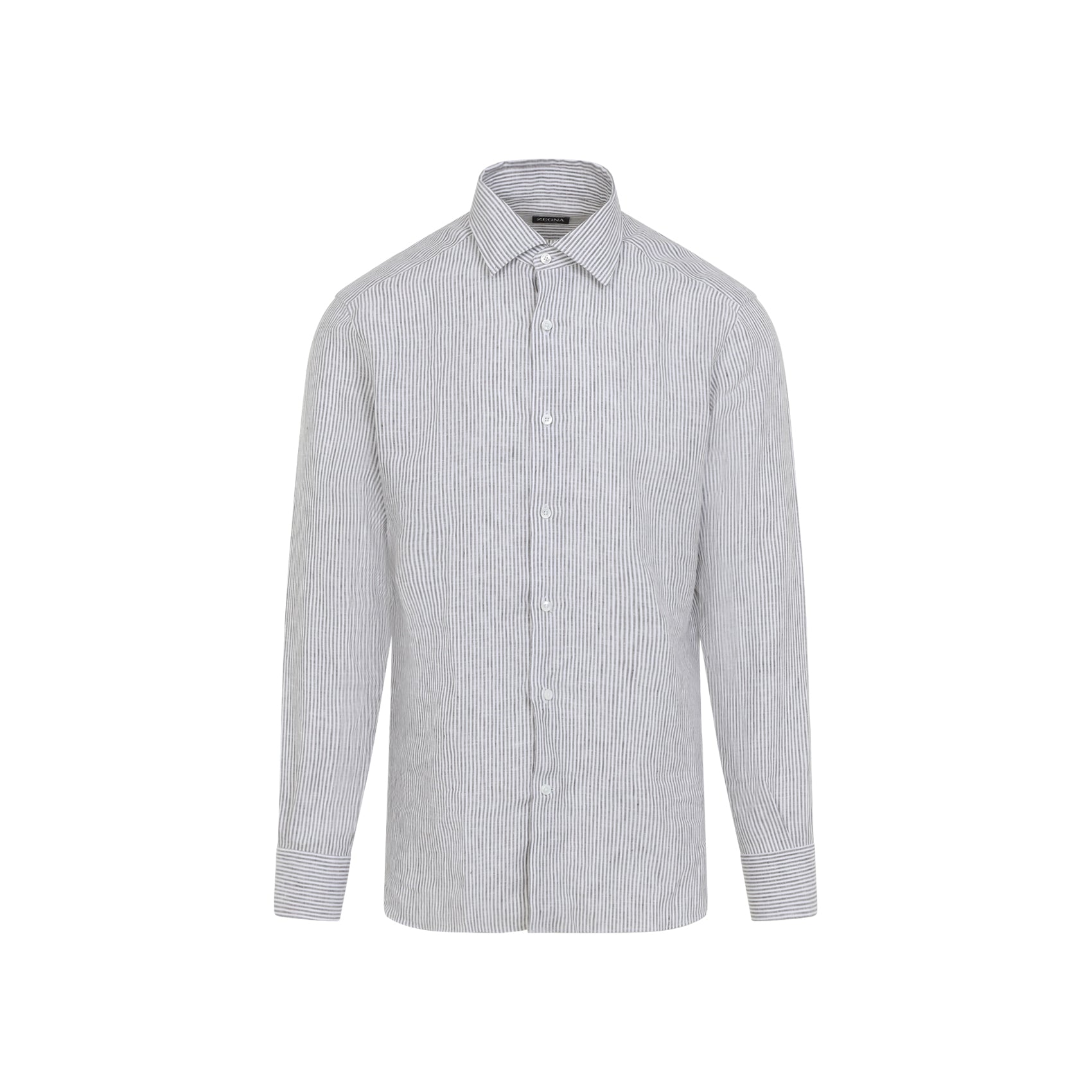 Linen Shirt with Classic Button-Down Design