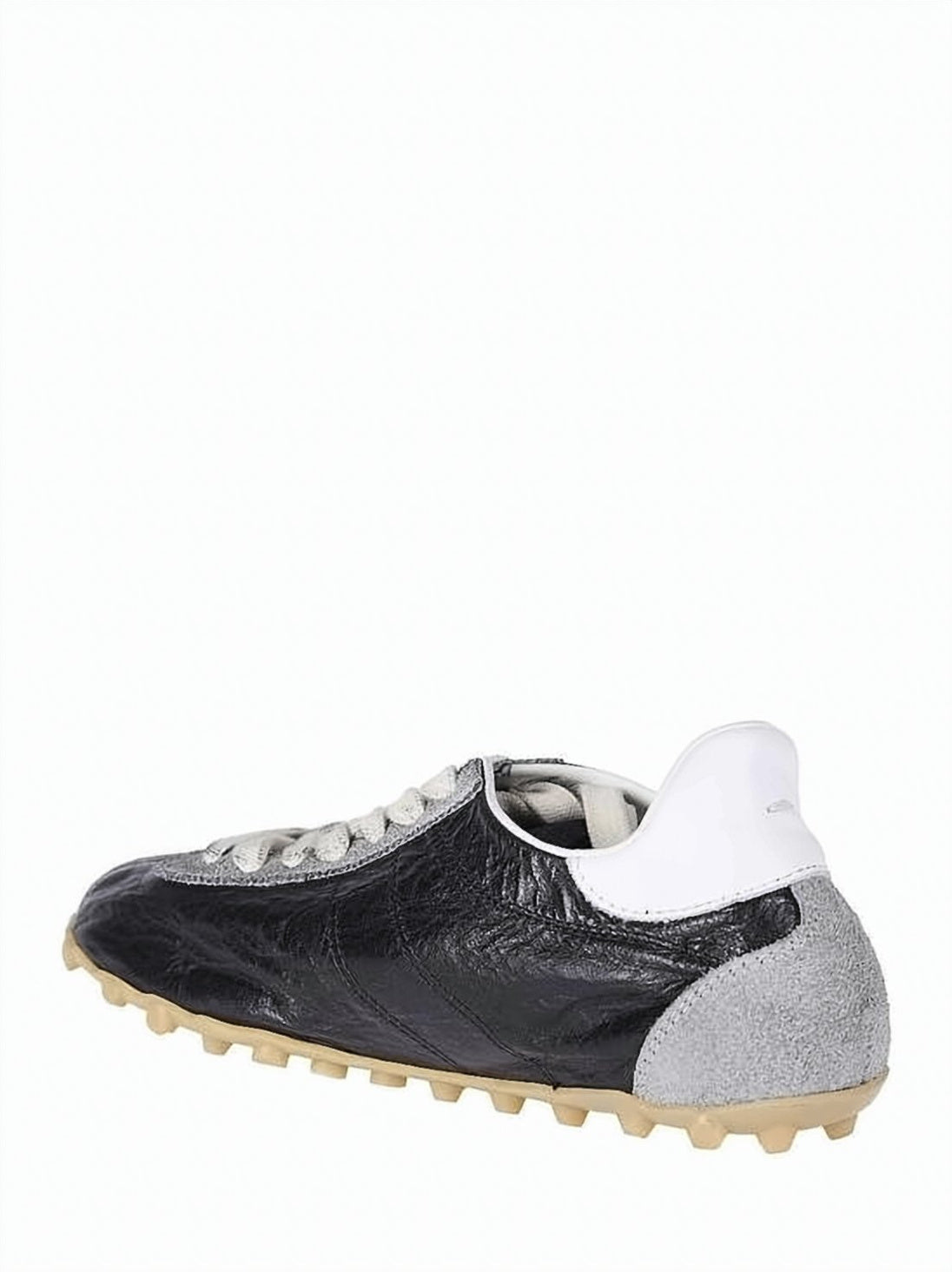 Low-Profile Sneakers with Textured Suede Overlays