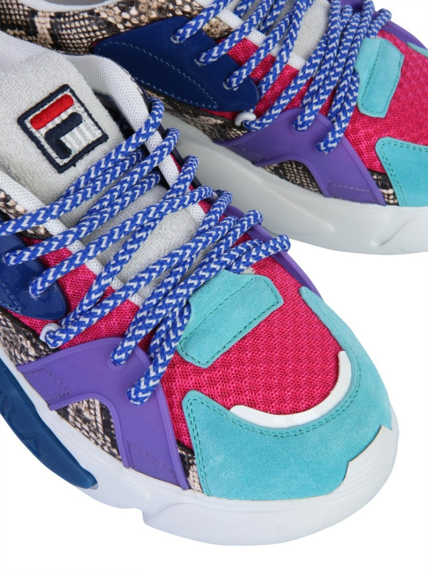 Multi-Color Chunky Sneakers With Tubular Sole