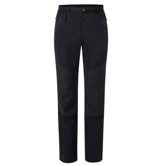 Straight Black Pants with Fitted Waist