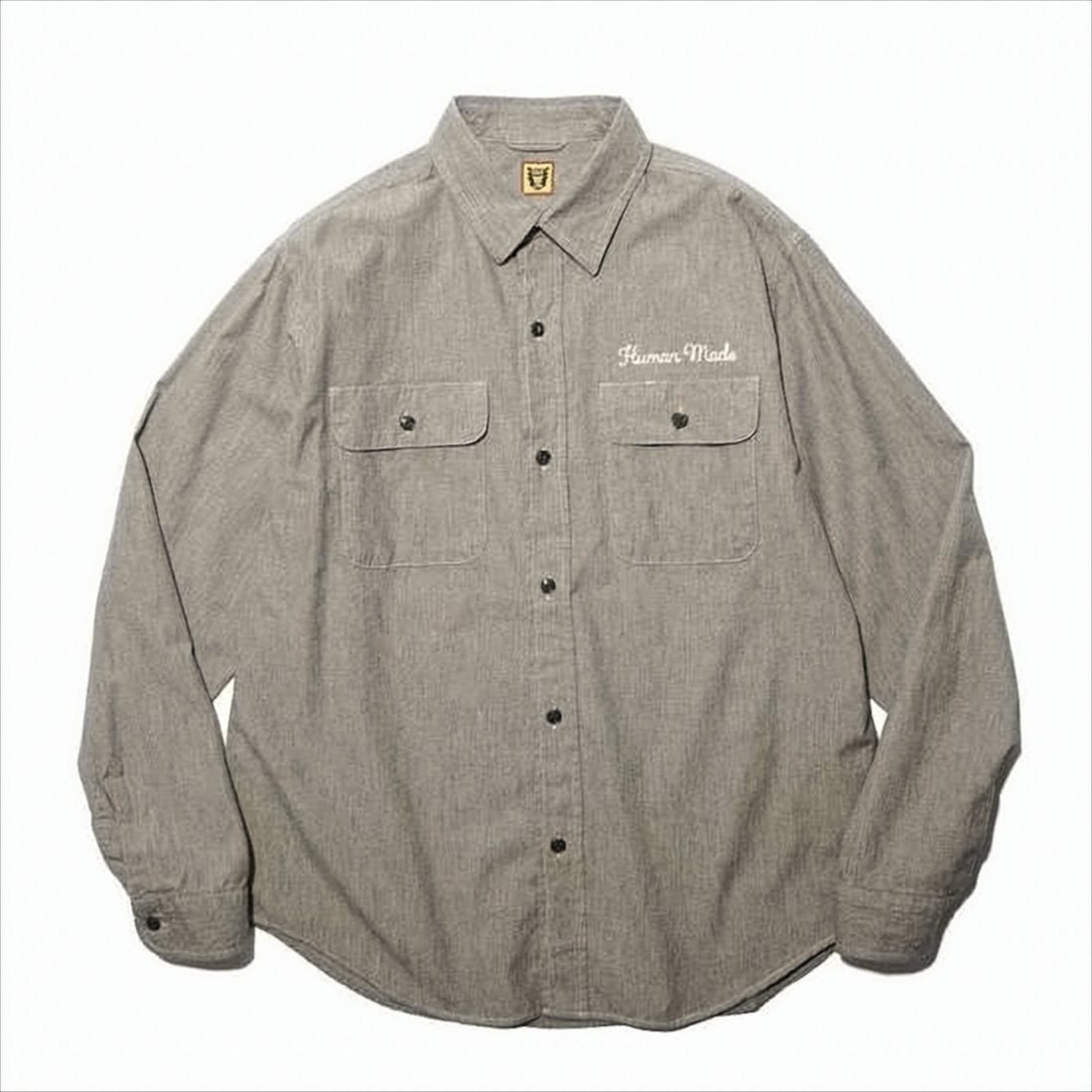 Relaxed Fit Long-Sleeve Shirt With Classic Collar And Slogan Detail