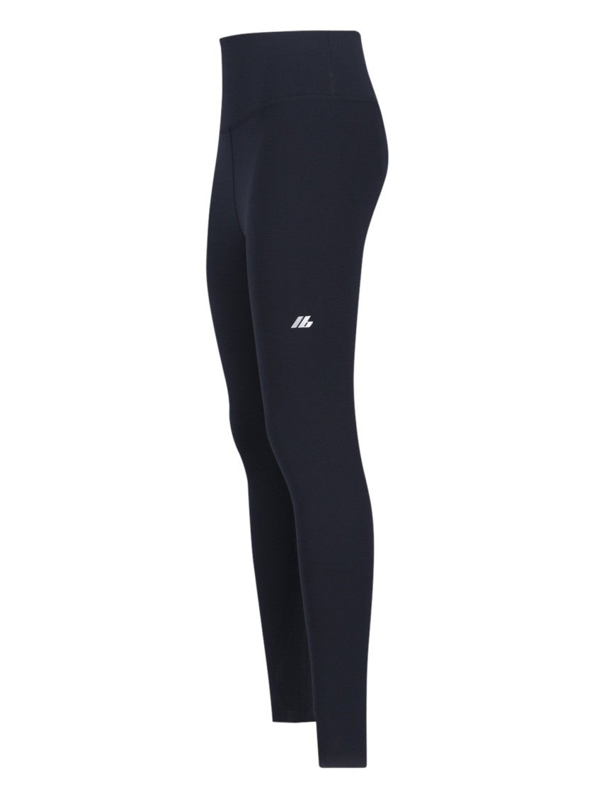 Skinny Fit Leggings With Logo Emblem