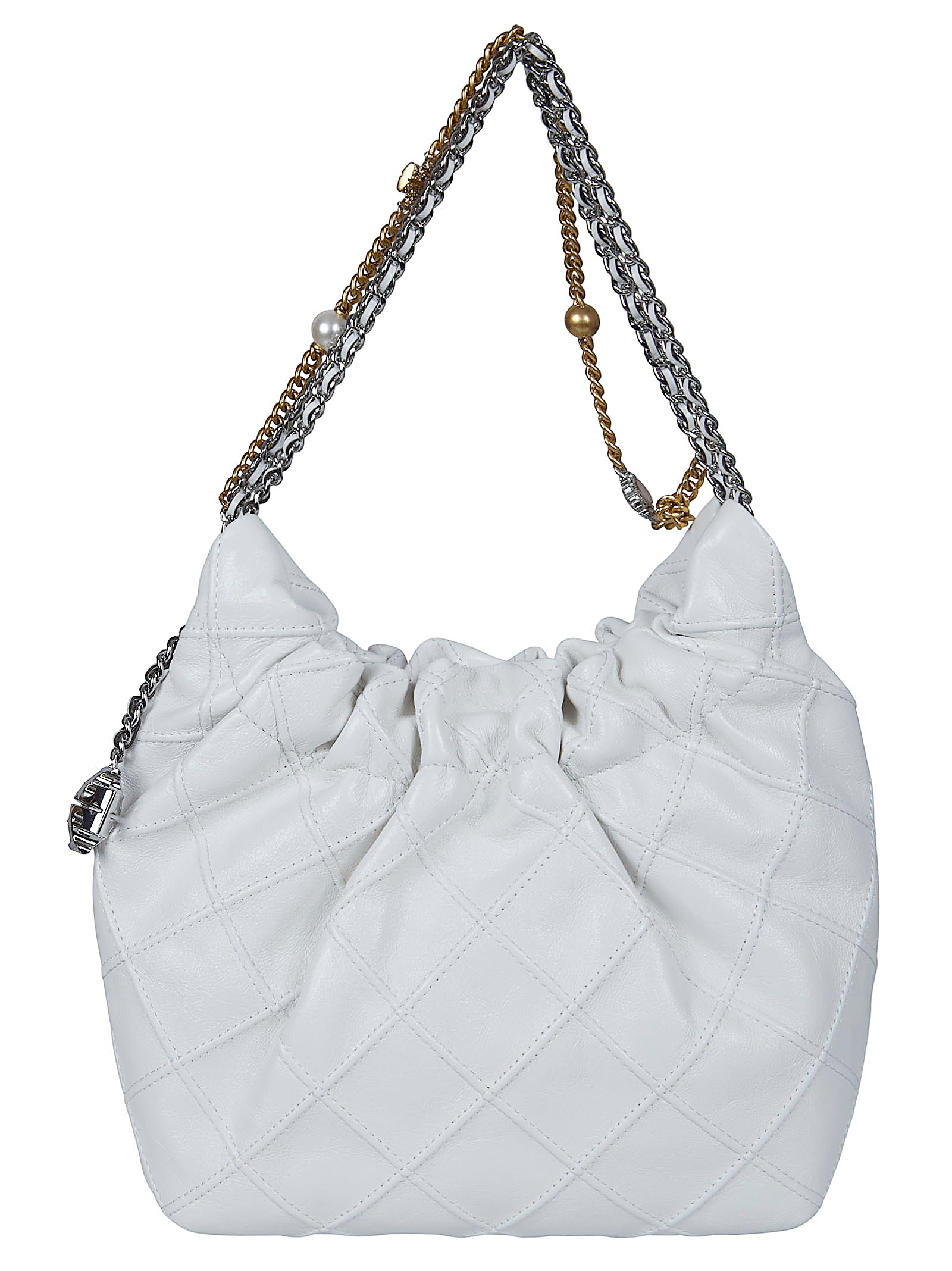 Mini Hobo Bag with Quilted Lamb Leather