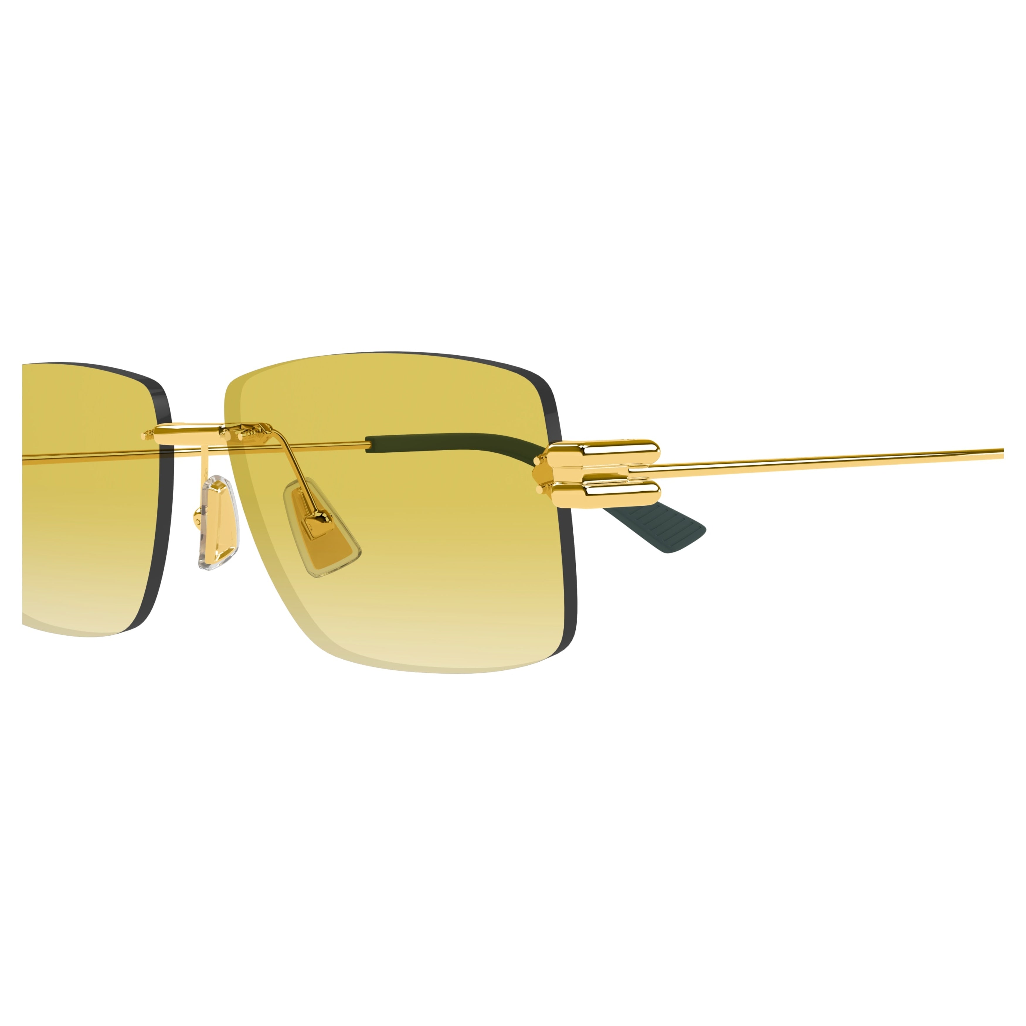 Bv1126s Rimless Rectangular Sunglasses