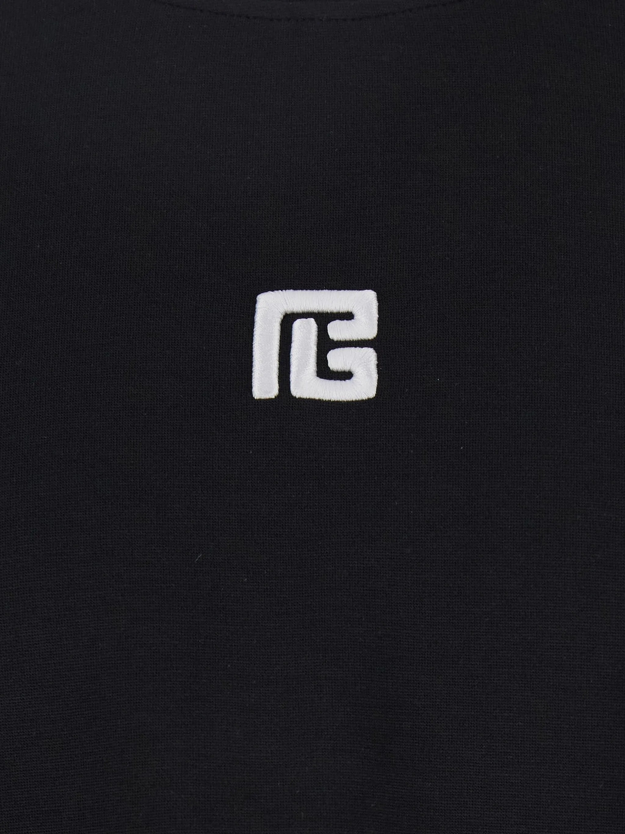 Black Loose Ss Boxy Cotton T-Shirt