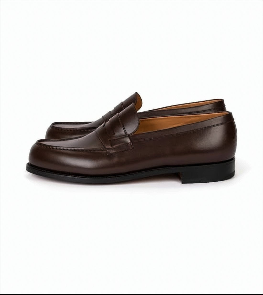 Refined Brown Calf Leather Loafers