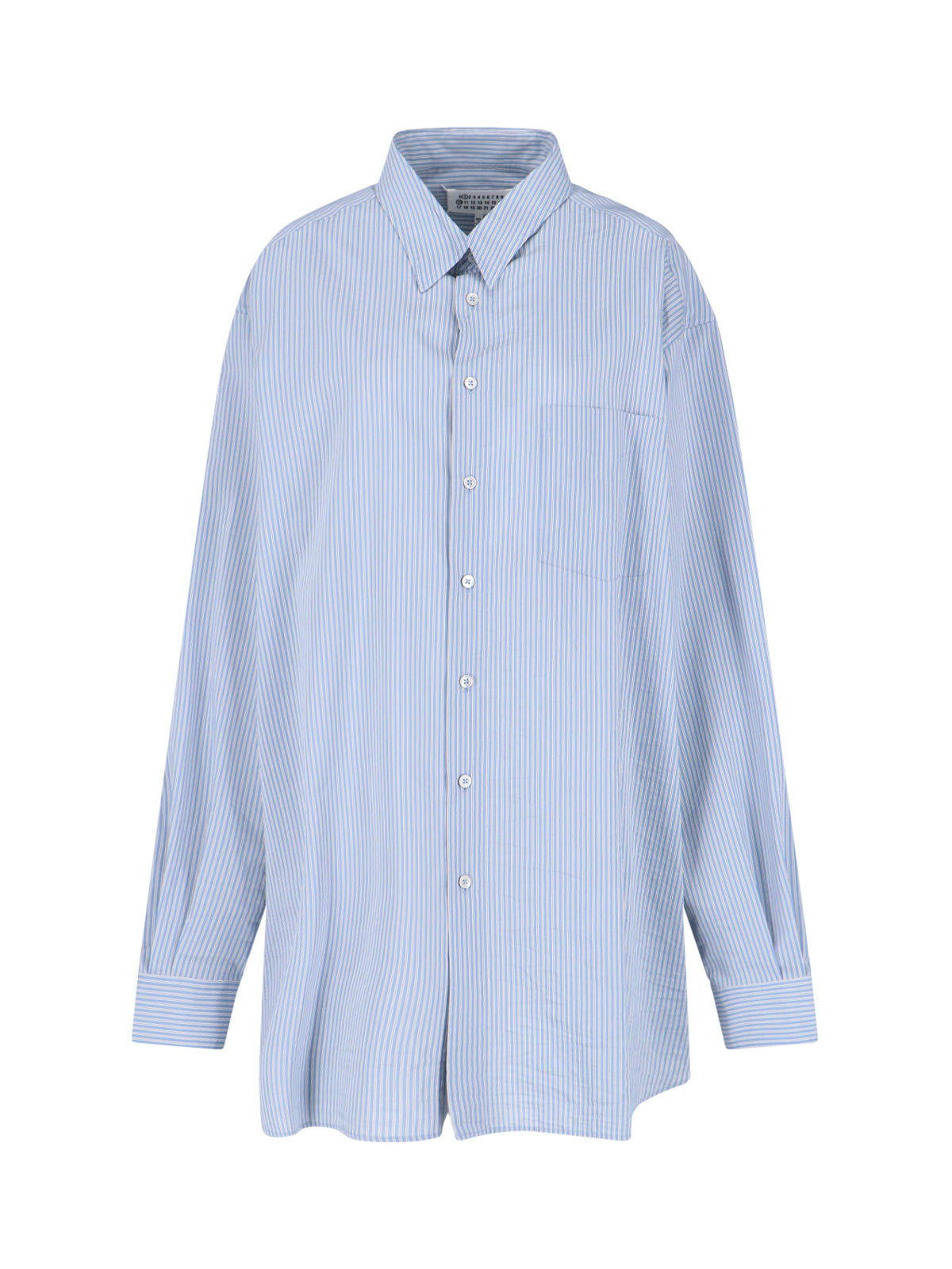 Sophisticated Blue Shirt with Classic Collar