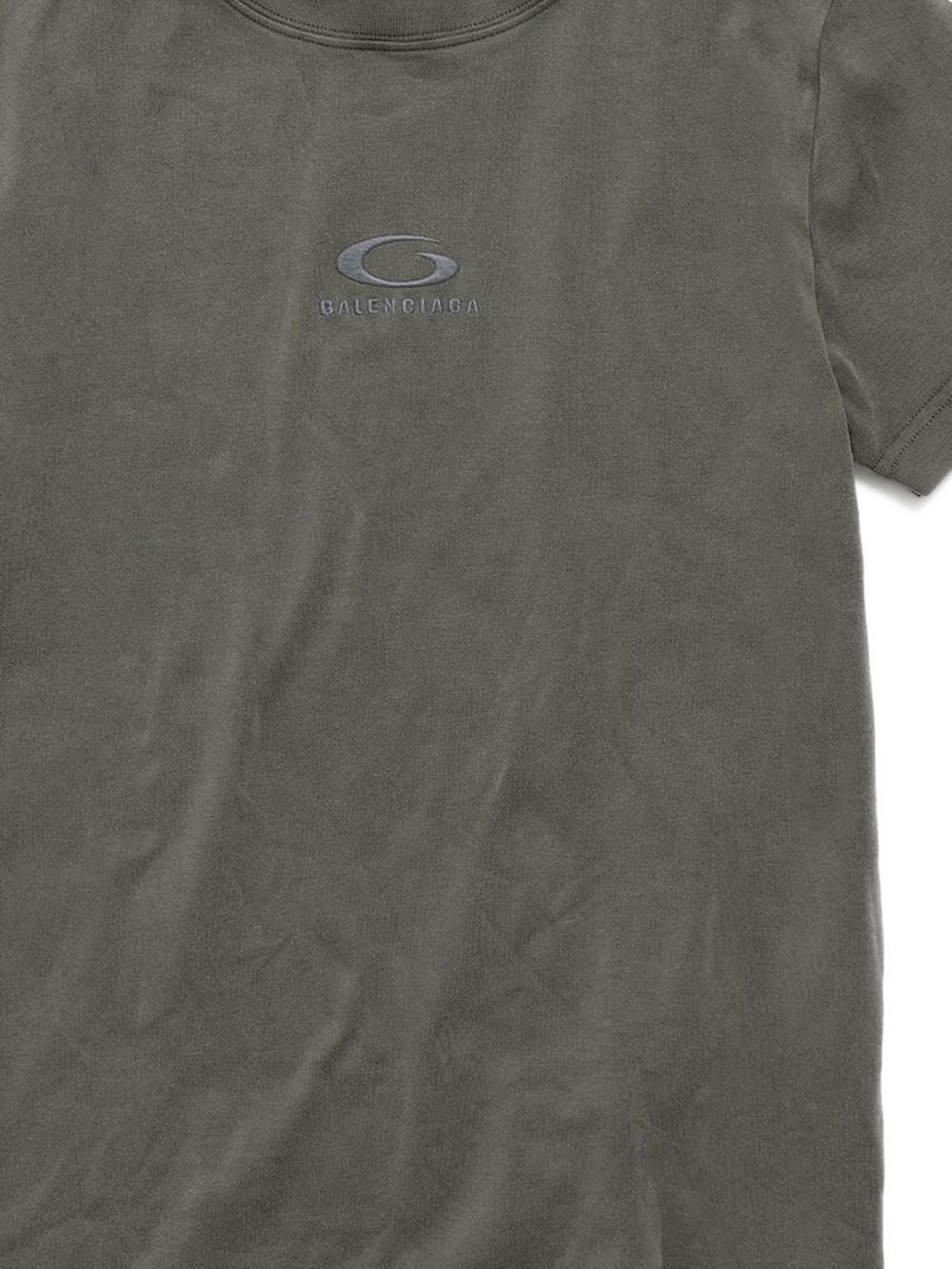 Washed Grey Cotton T-Shirt