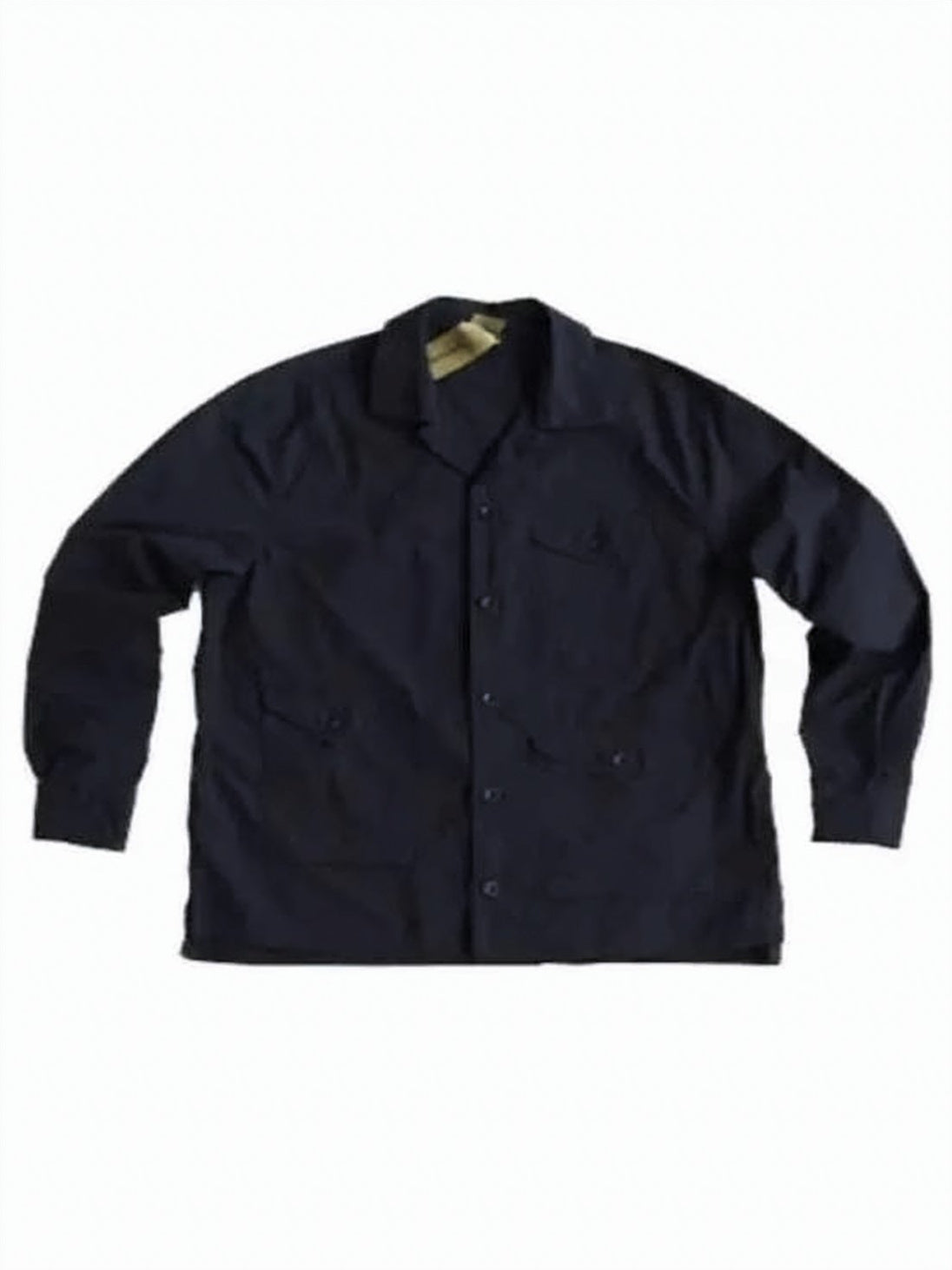 Classic Button-Up Jacket with Relaxed Fit and Chest Pocket