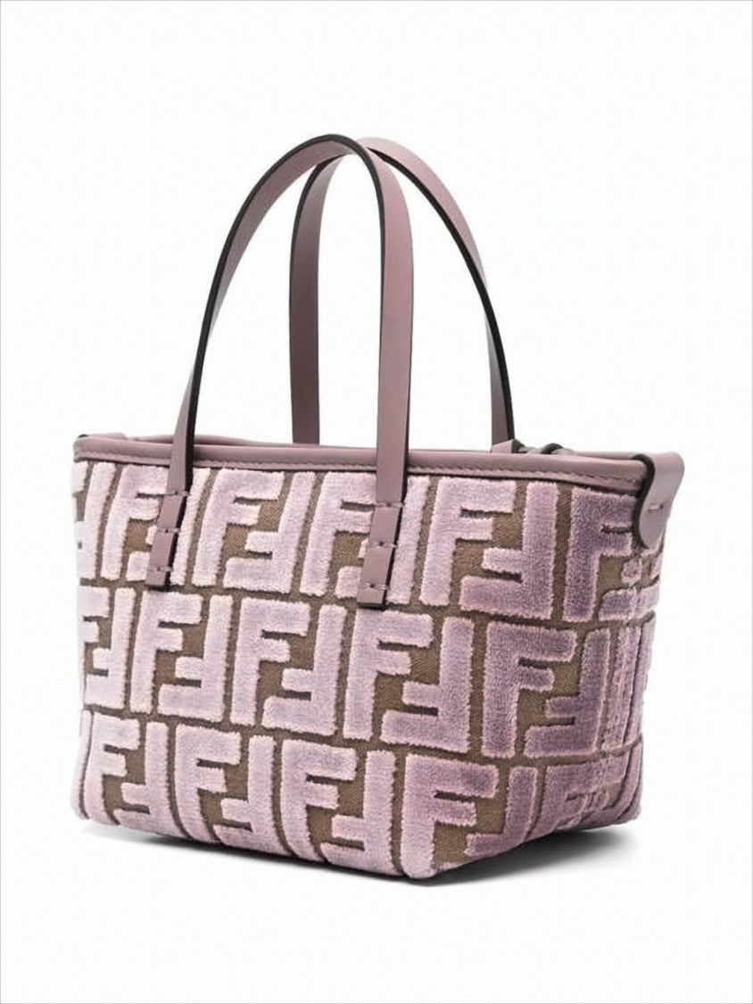 Structured Geometric Jacquard Shoulder Bag