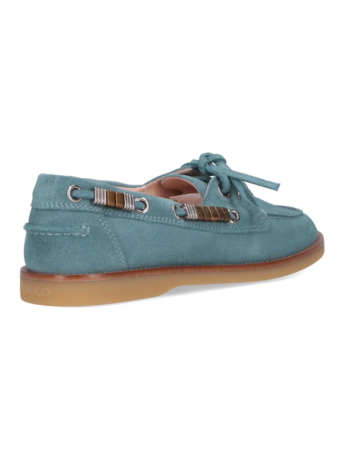 Blue Grace Suede Moccasin Shoes