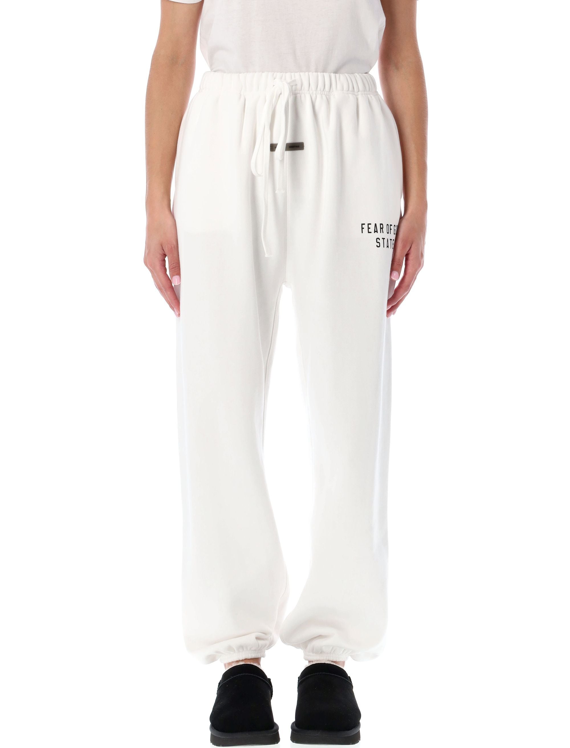 White Essentials State Sweatpants