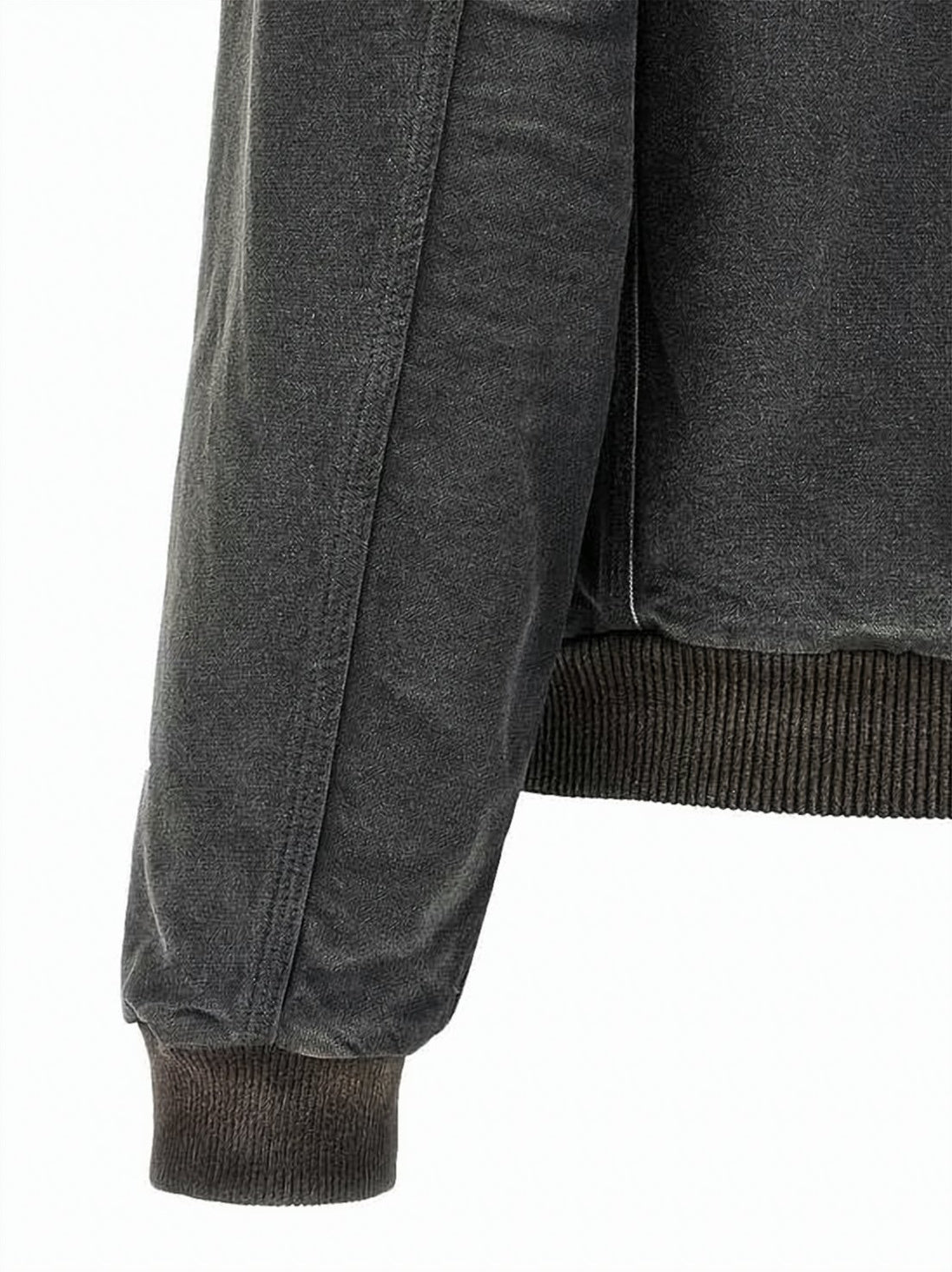 Cropped Grey Hoodie with Drawstring Hood