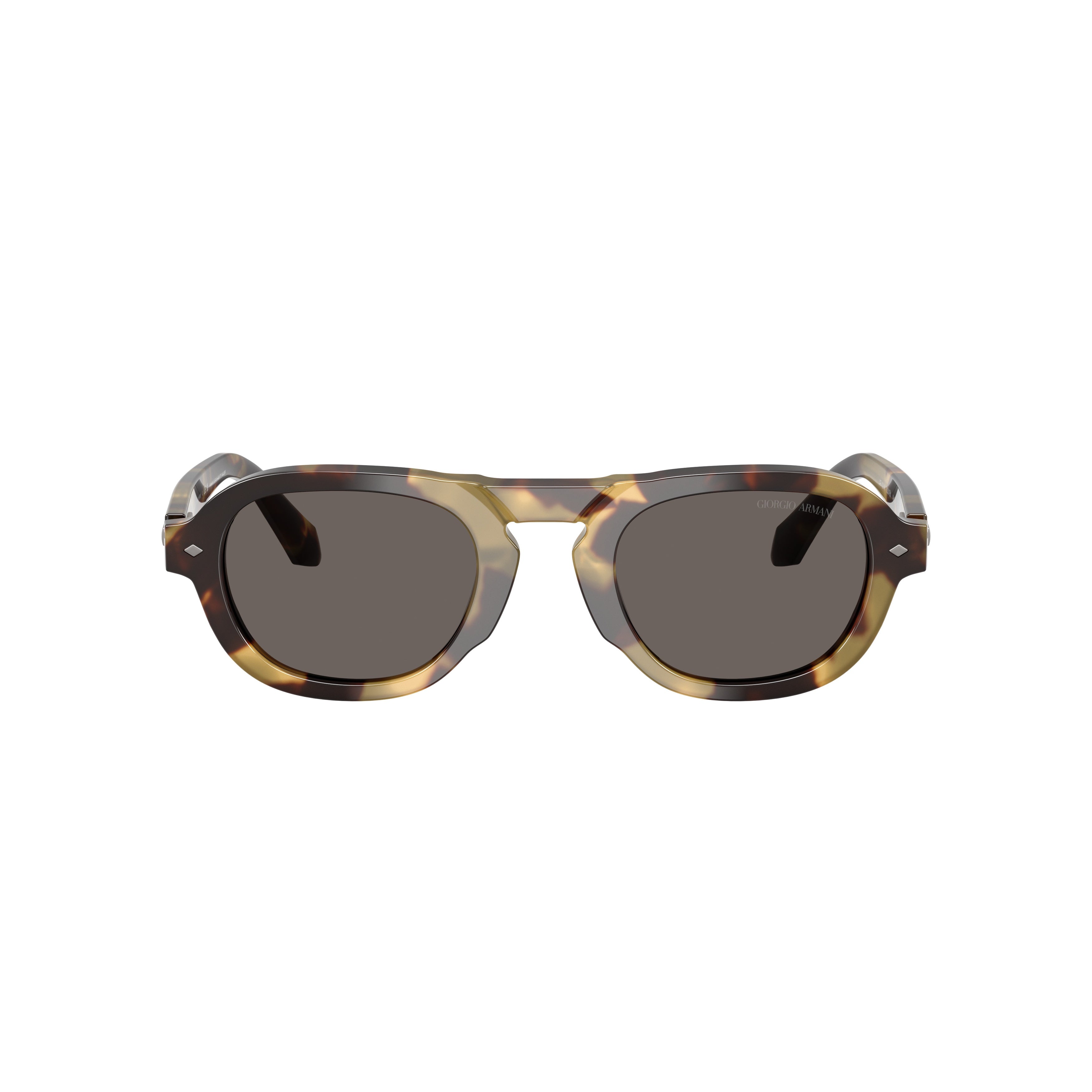 0ar8244 Bold Tortoiseshell Acetate Sunglasses with Dark Lenses