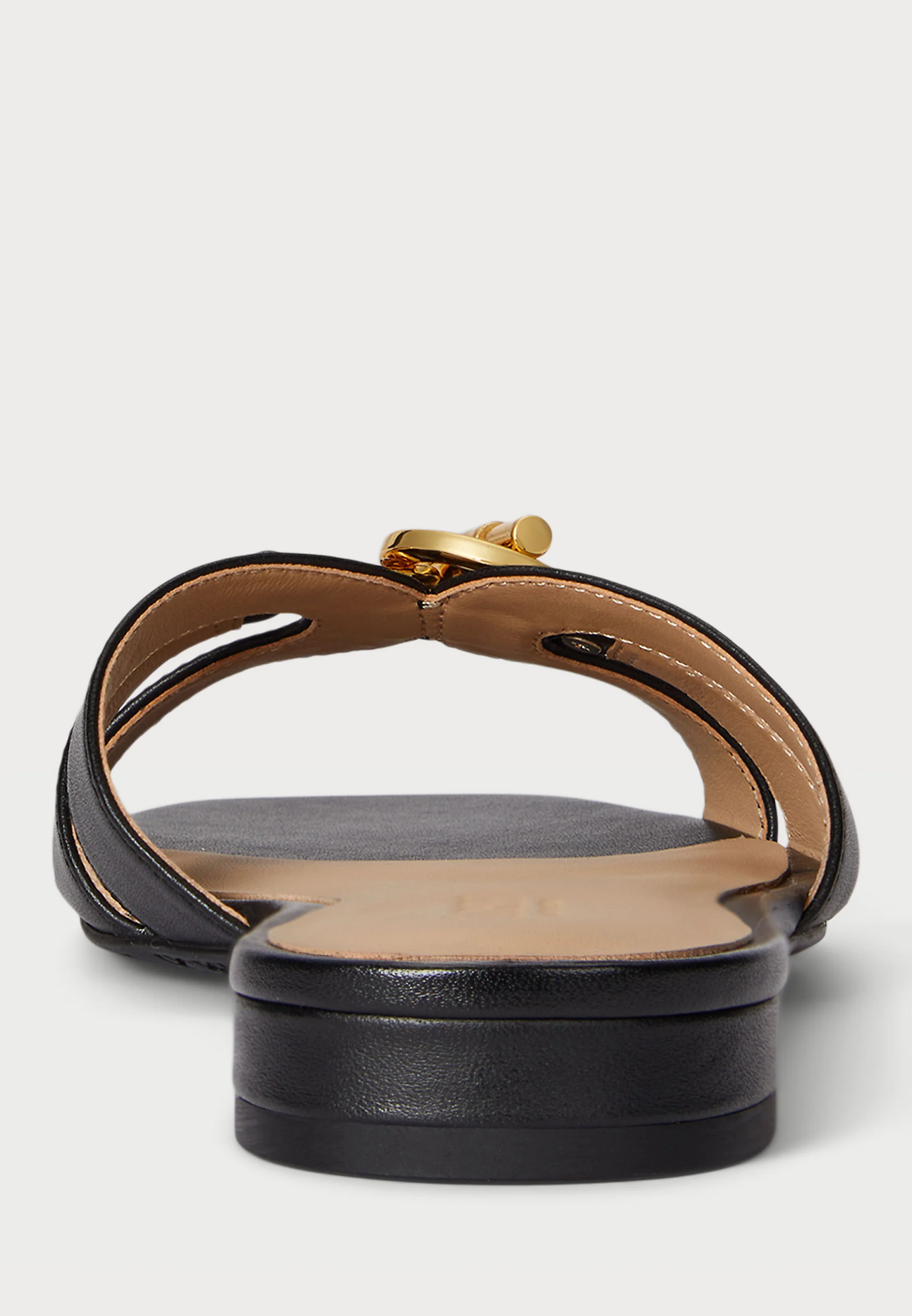 Black Blaike Slide Leather Sandals