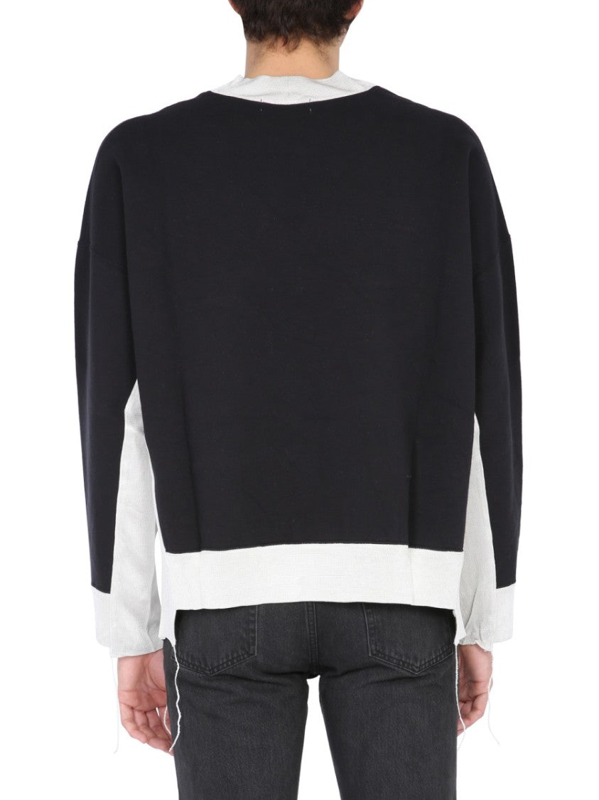 Relaxed Fit Black Crew Neck Sweatshirt