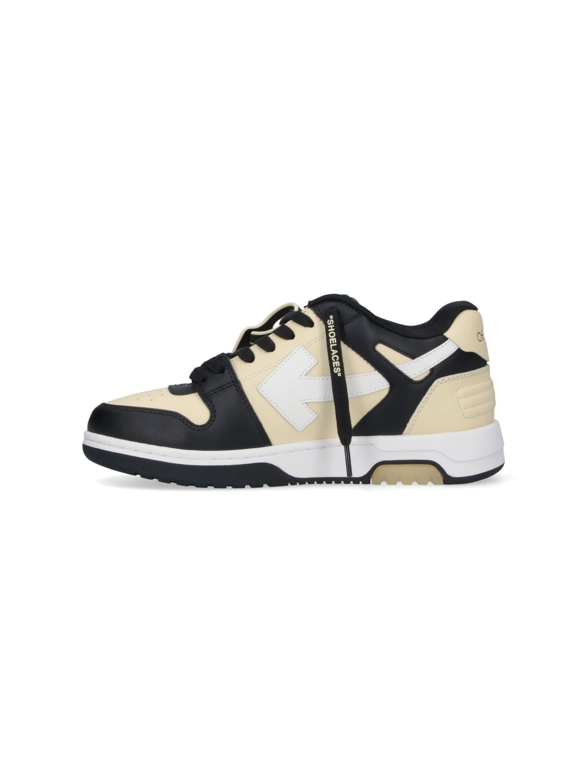 Glow-In-The-Dark Leather Sneakers With Iconic Logo Details