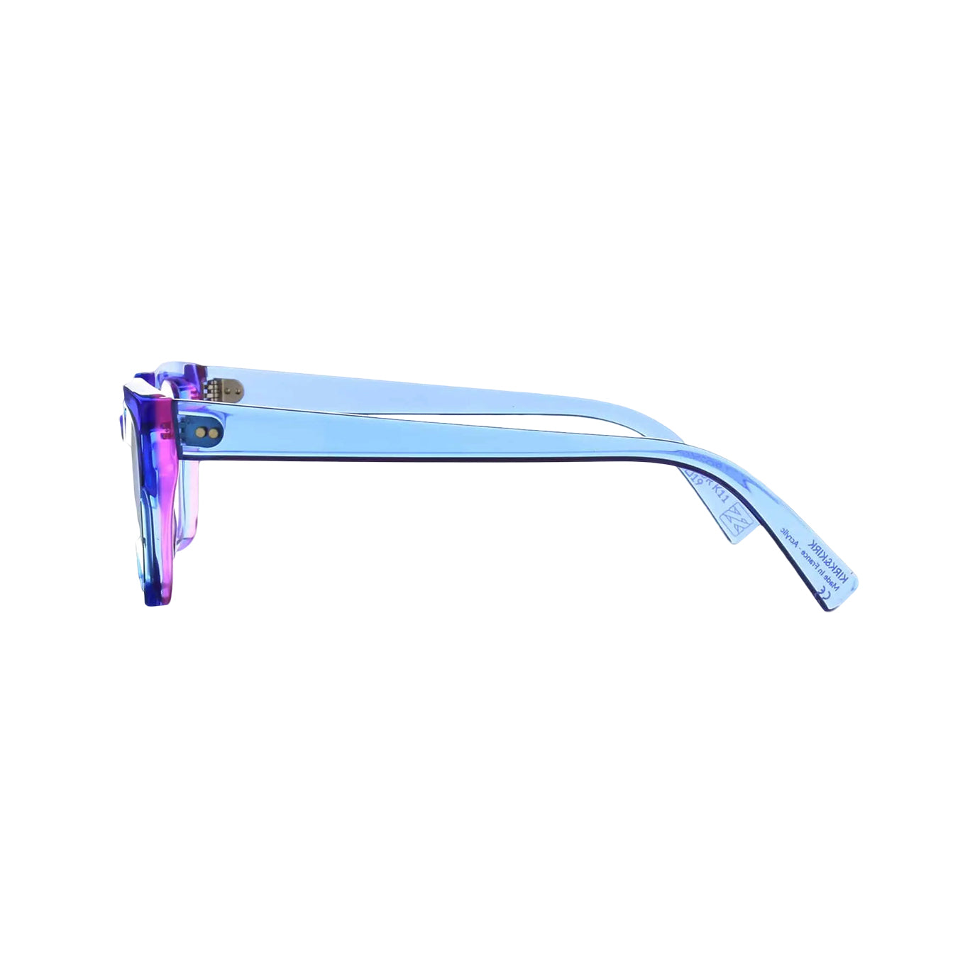 Eclectic Rectangular Sunglasses with Translucent Frame