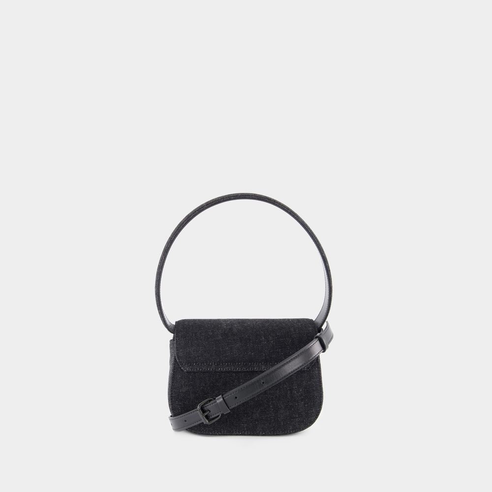1Dr Shoulder Bag - Cotton - Black
