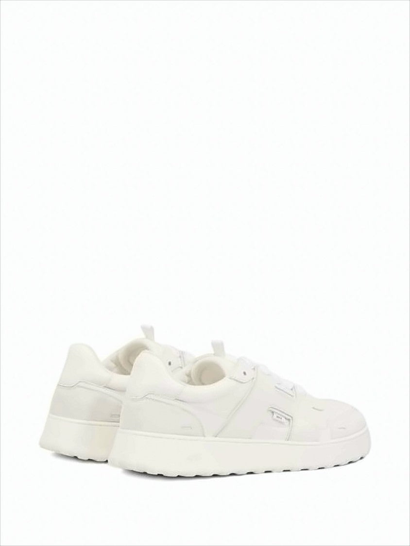 Low-Top Sneakers with Monochromatic Design