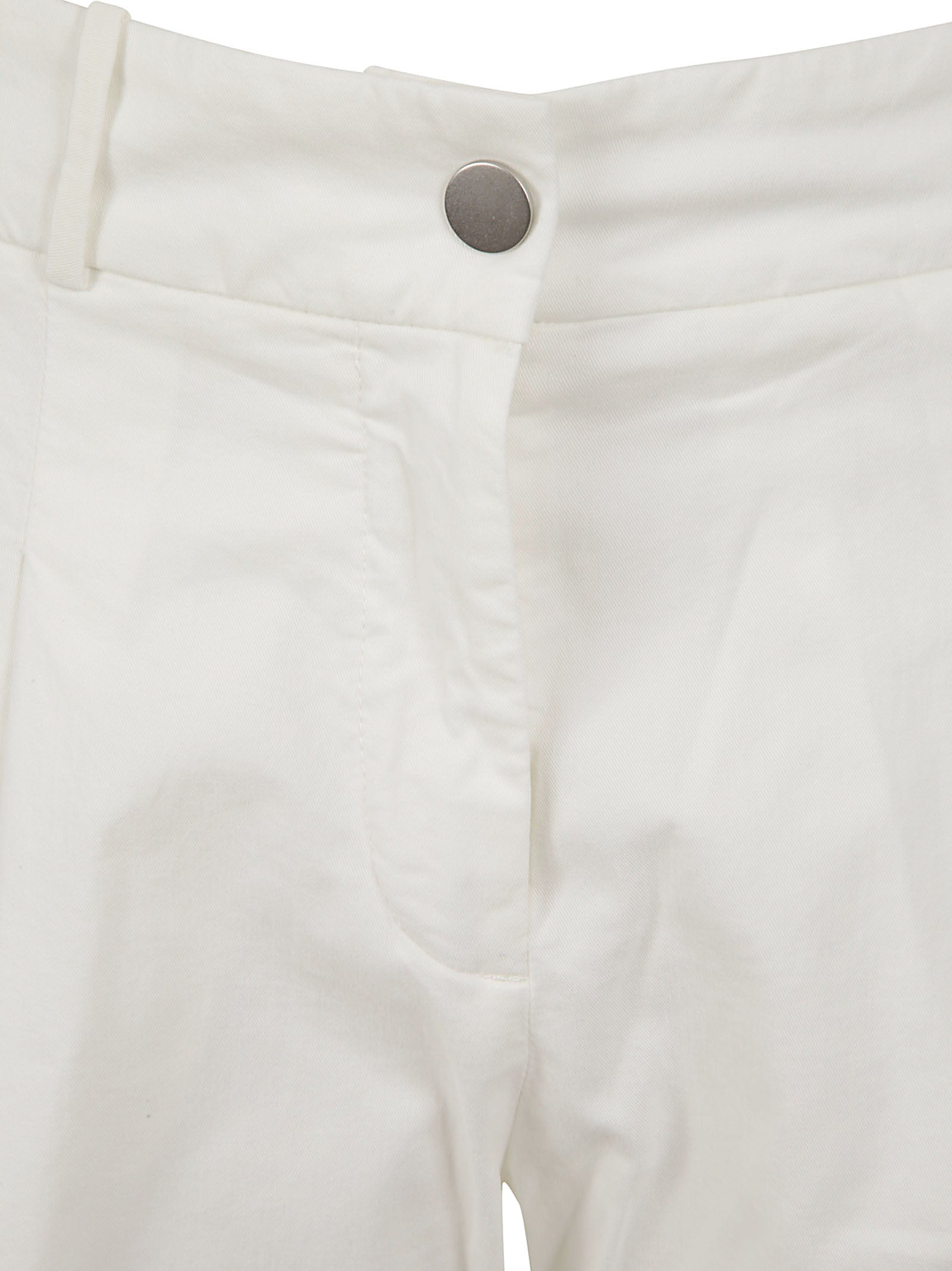 Straight-Leg Trousers with Mid-Rise Waist