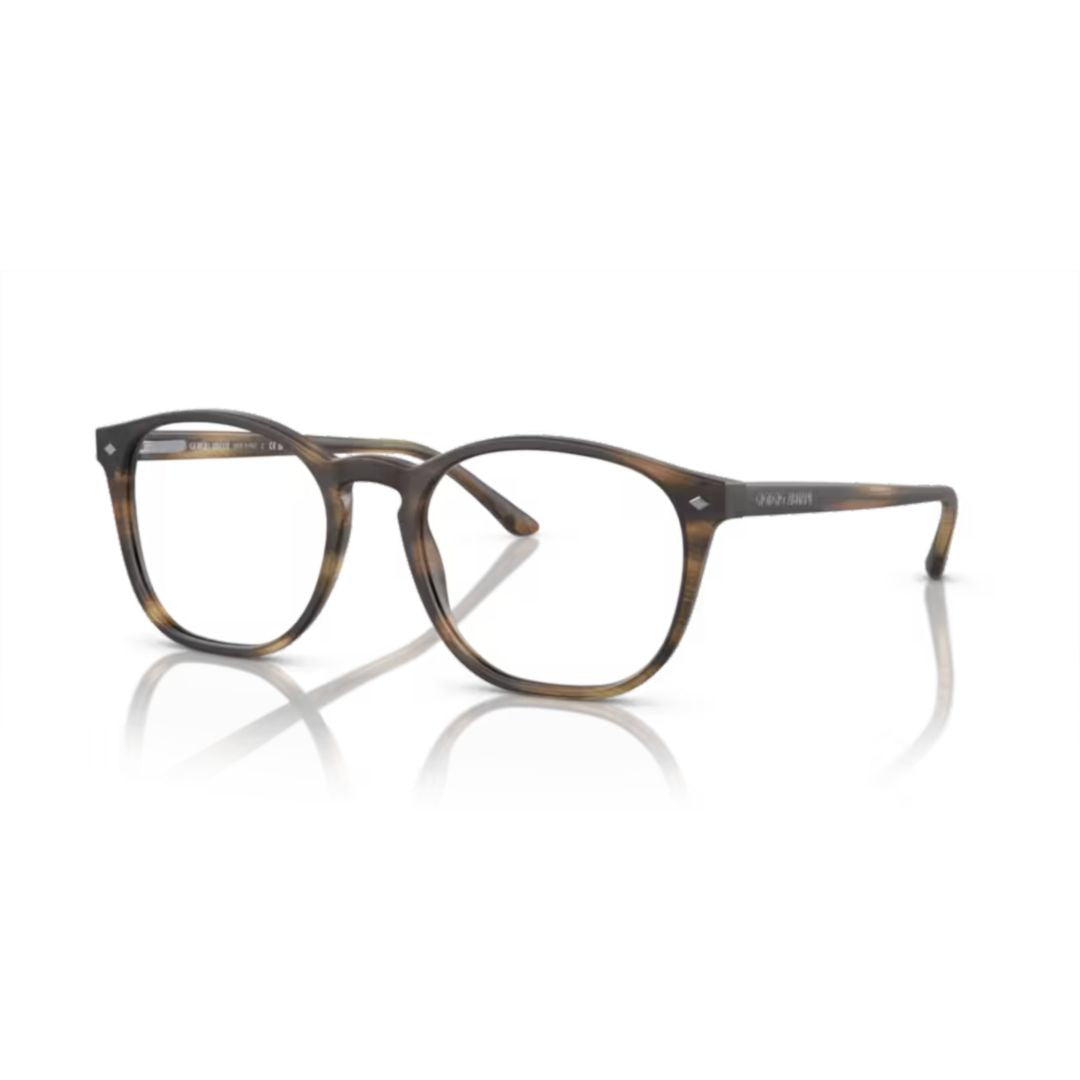 0ar7074 Tortoiseshell Acetate Eyeglasses with Rounded Square Frame