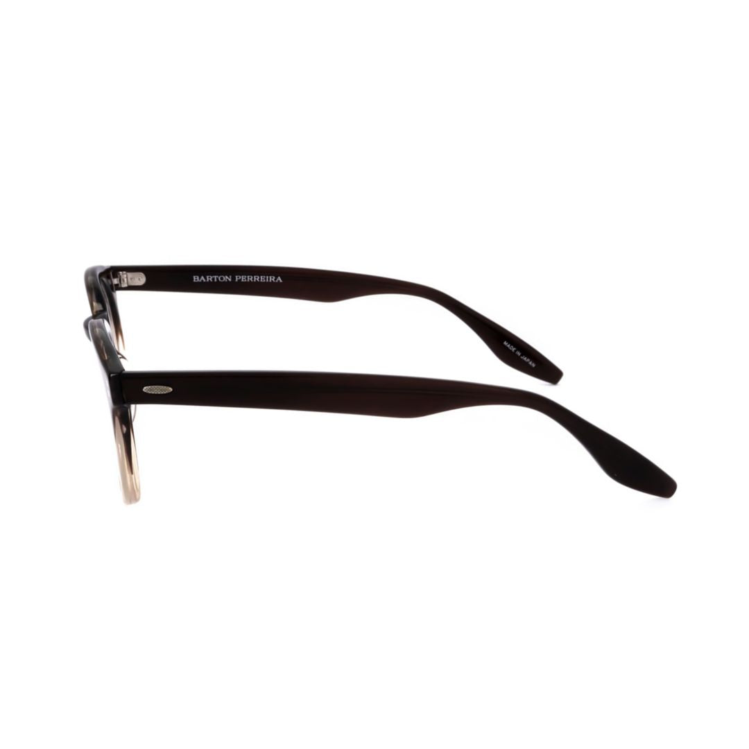 Bp5199 492ga Gradient Brown Round Frame Eyeglasses with Polished Temples