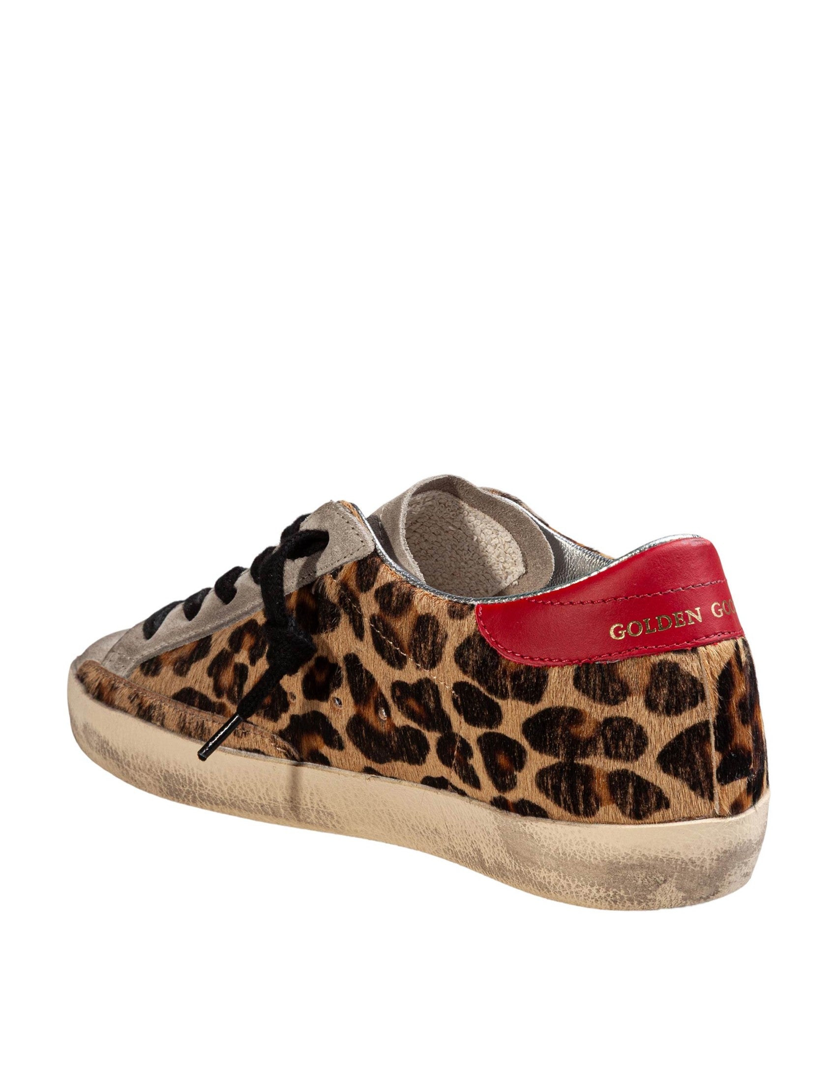 Super Star Leopard Ponyskin Sneakers