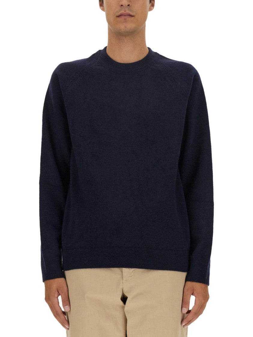 Relaxed Fit Crew Neck Merino Wool Sweater