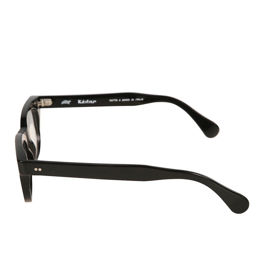 Kayo Classic Rectangular Frame Eyeglasses with Glossy Black Finish