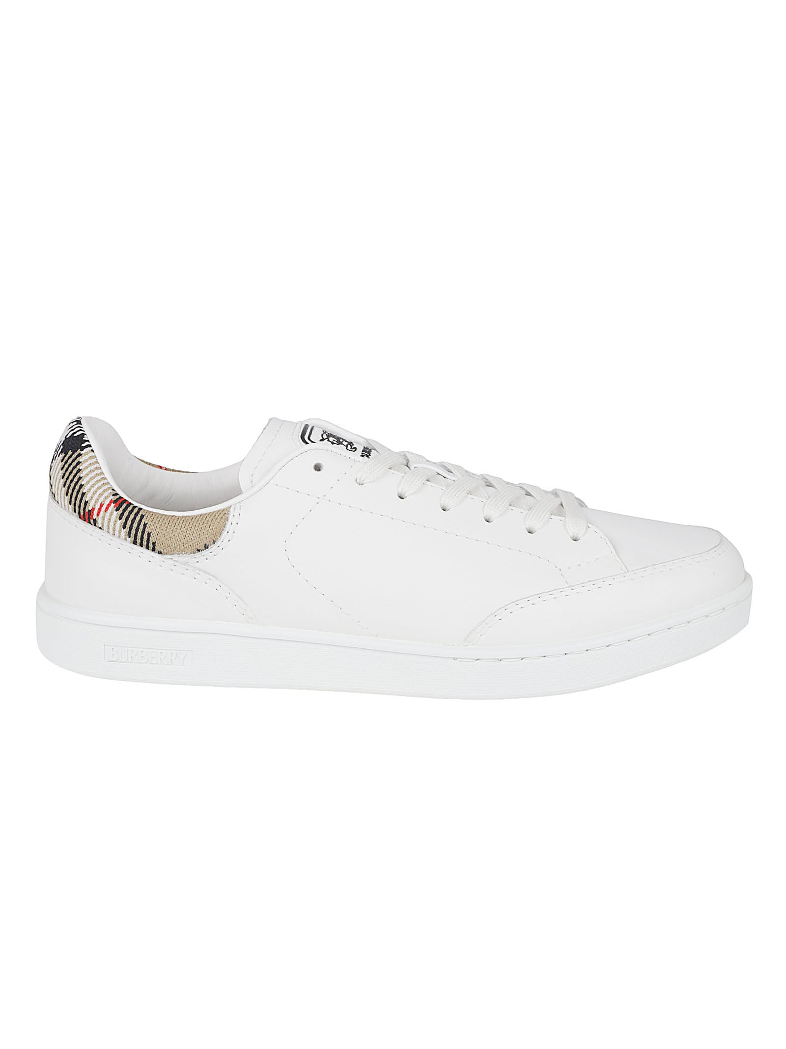 Low-Top White Leather Sneakers