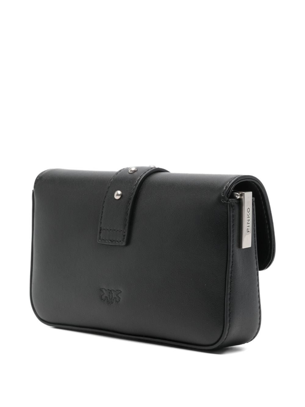 Rectangular Black Leather Bag