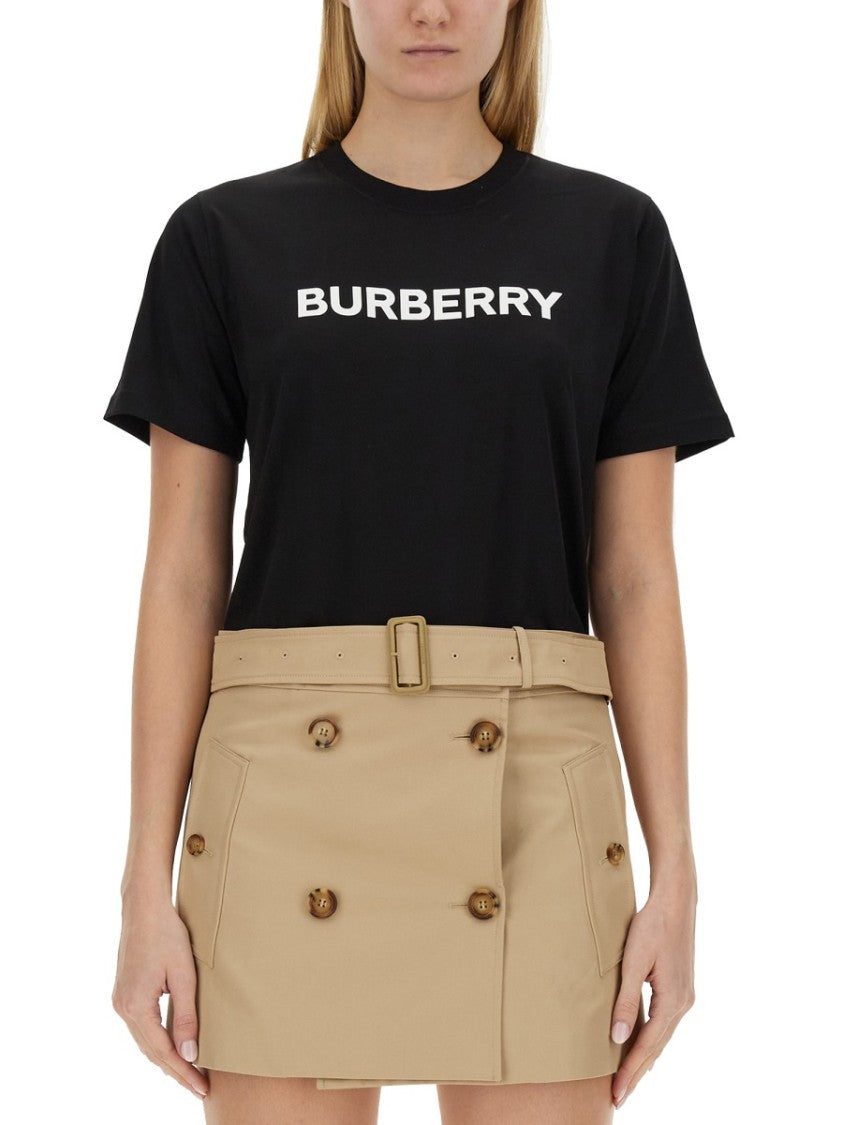 Black T-Shirt With Bold Logo Design