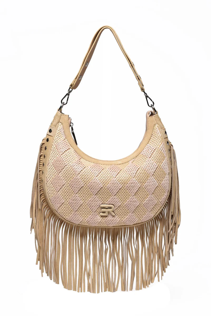 Hobo Terra Straw Fringes - Beige