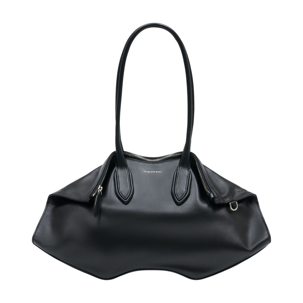 Manta Shoulder Bag - Leather - Black