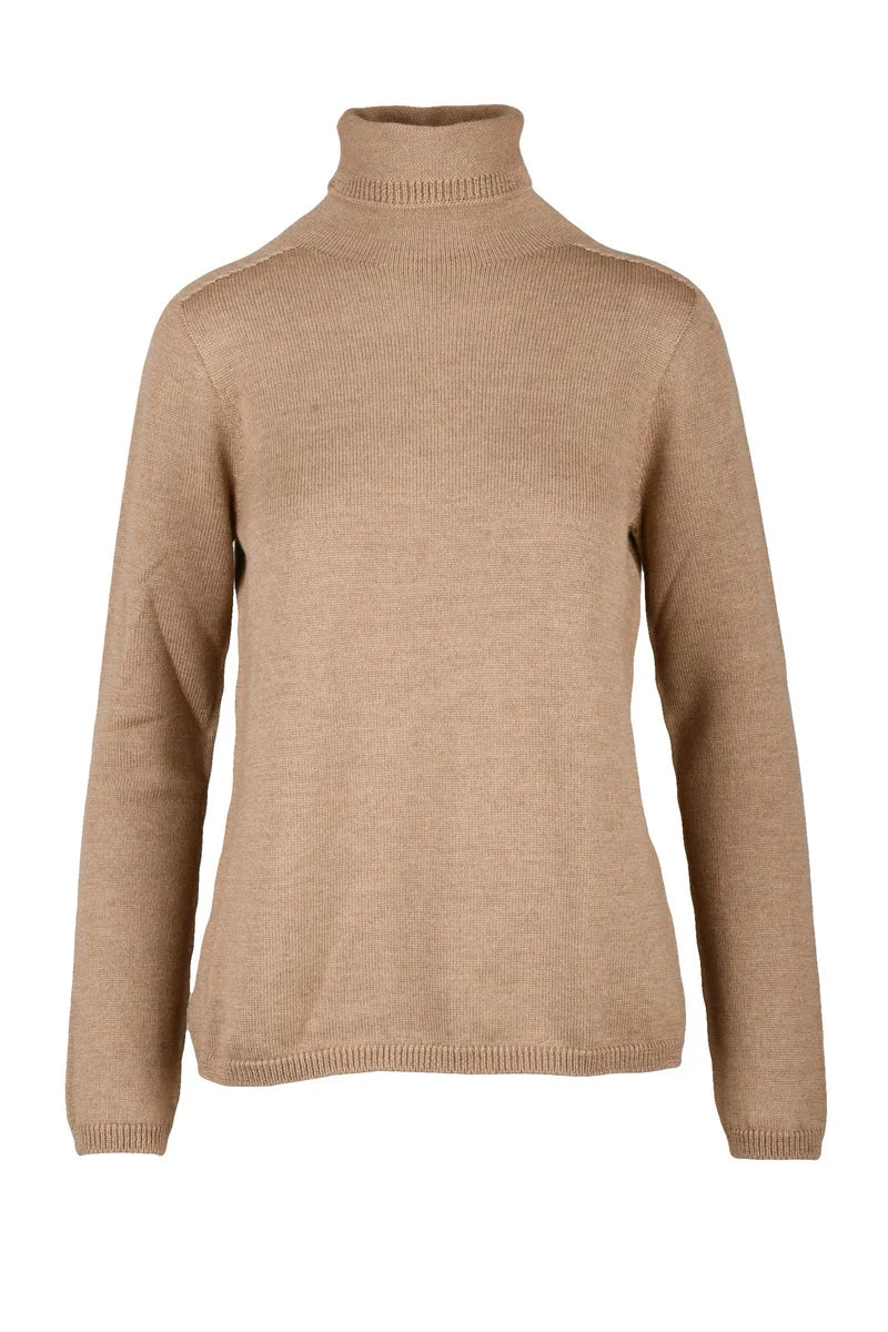 High Neck Sweater - Beige