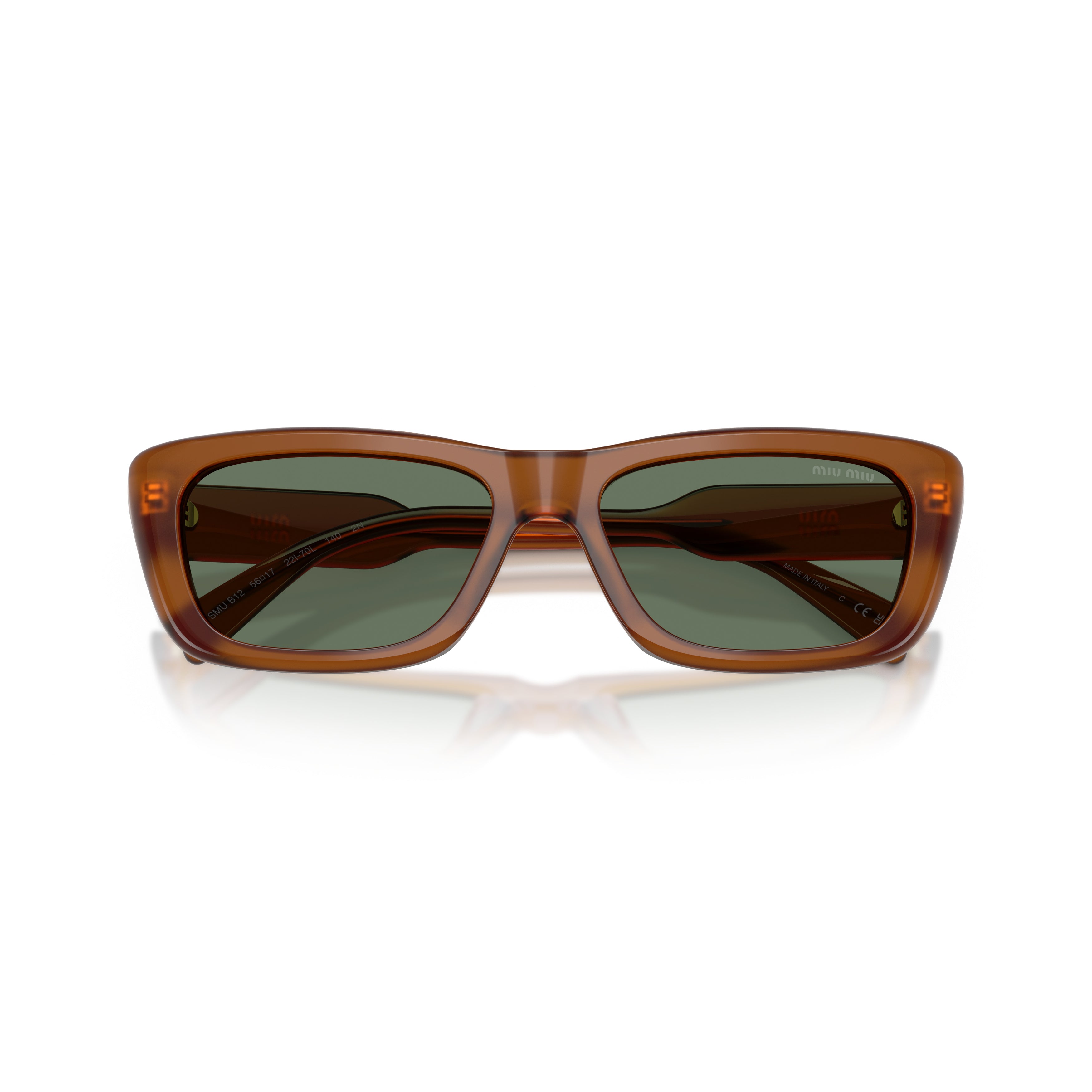 0mu B12s Thick Acetate Rectangular Sunglasses
