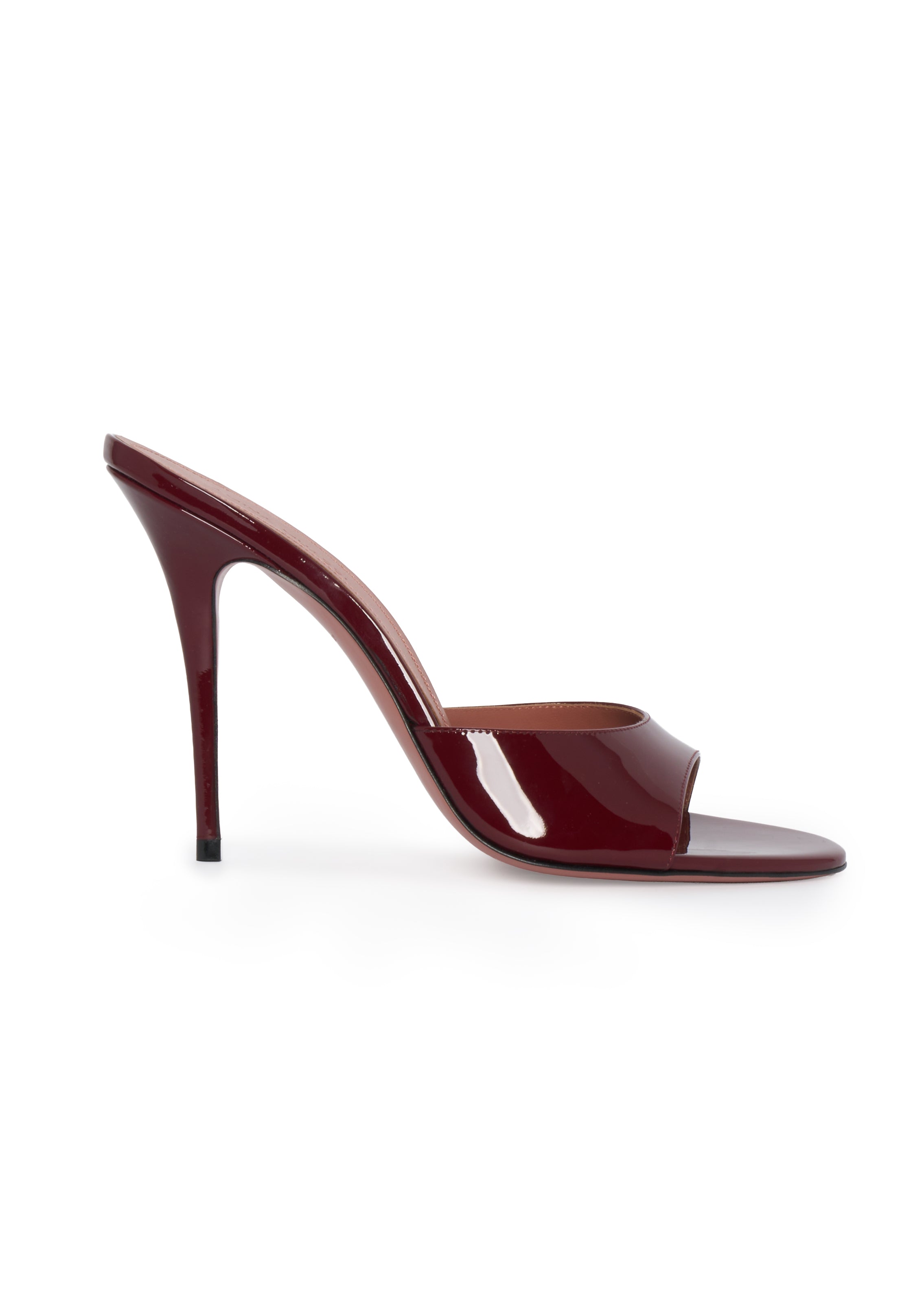 Bordeaux Patent Leather Stiletto Sandals