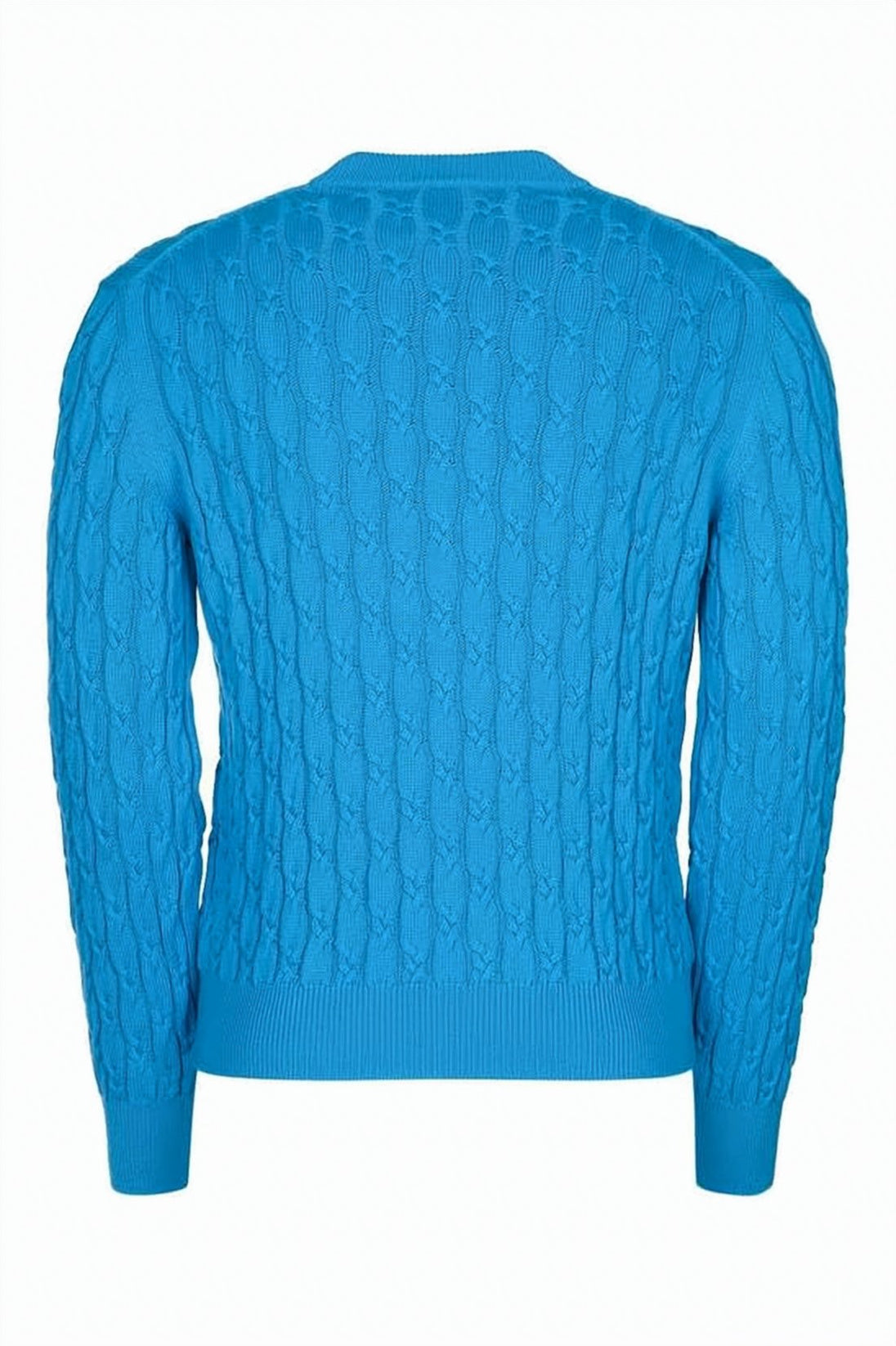 Knitted Sweater with Horizontal Stripes