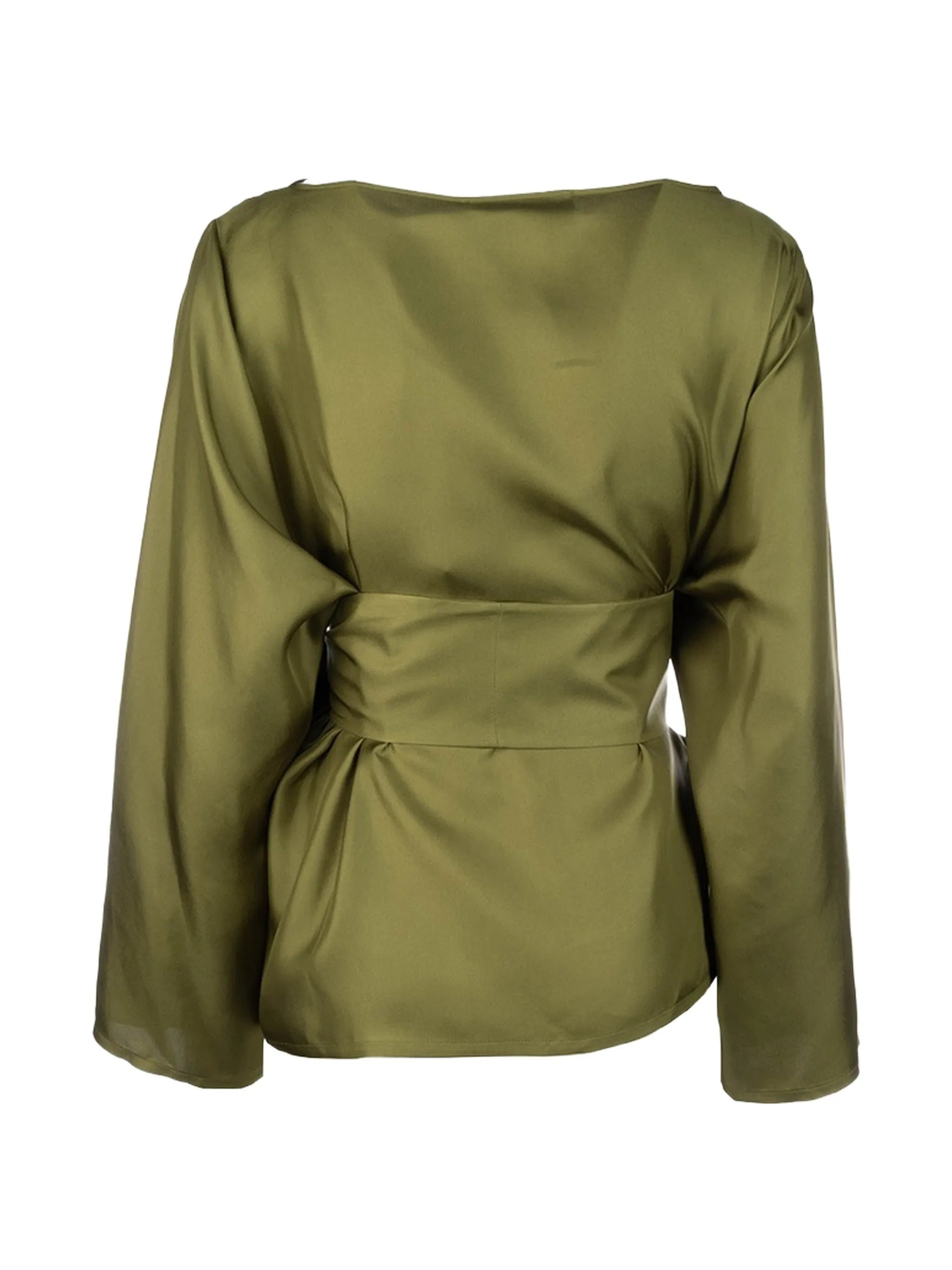 Green Silk Blouse
