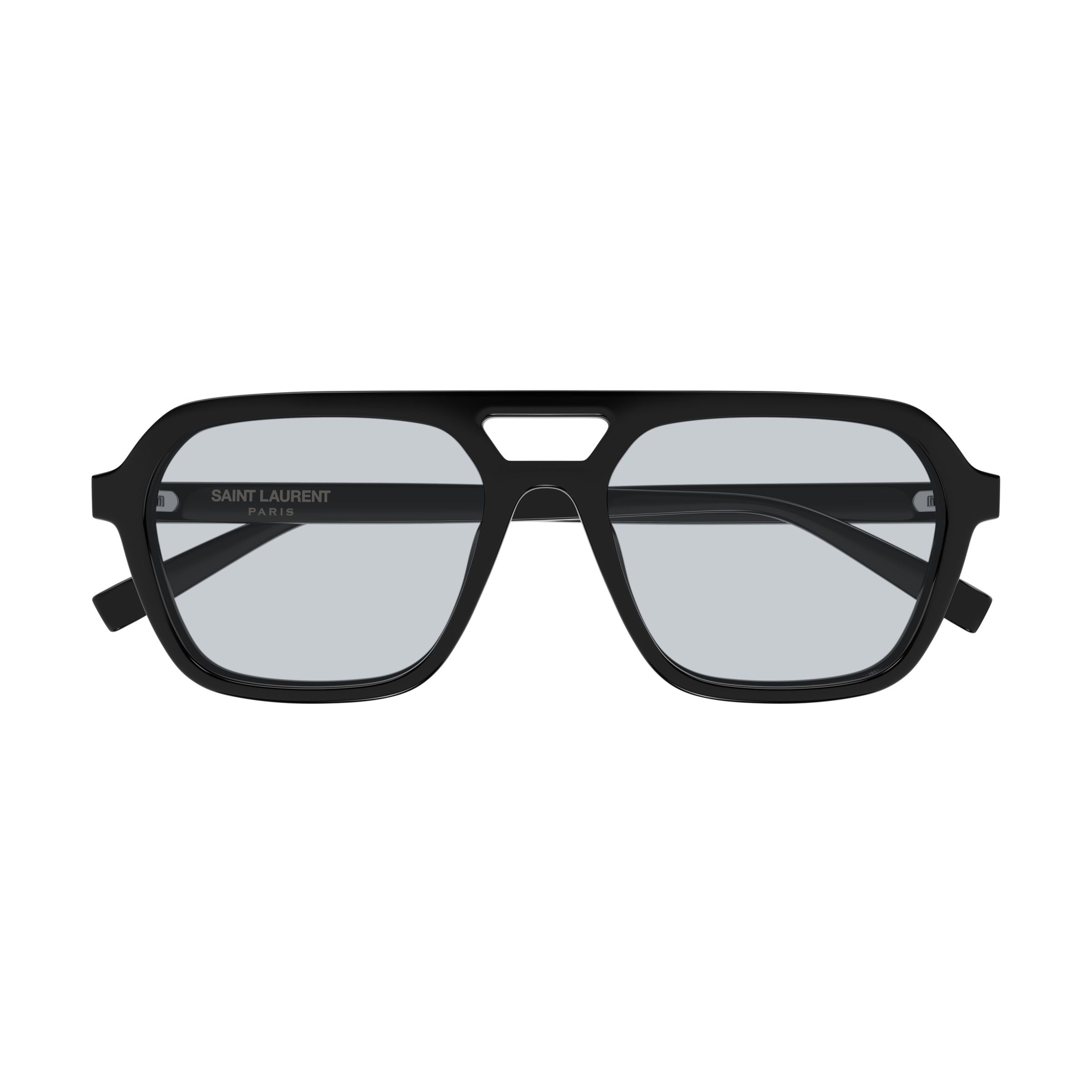 Oversized Square Frame Sunglasses With Cut-Out Bridge