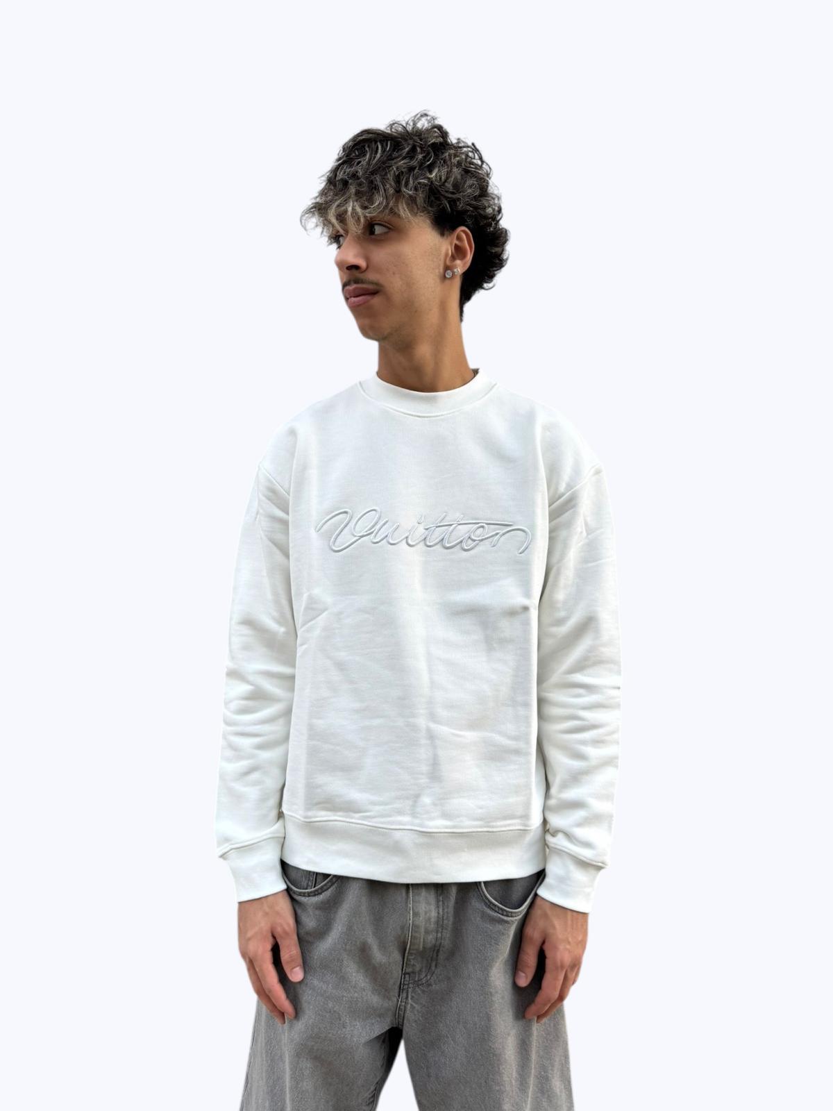 Long-Sleeve Sweatshirt with Embossed Logo and