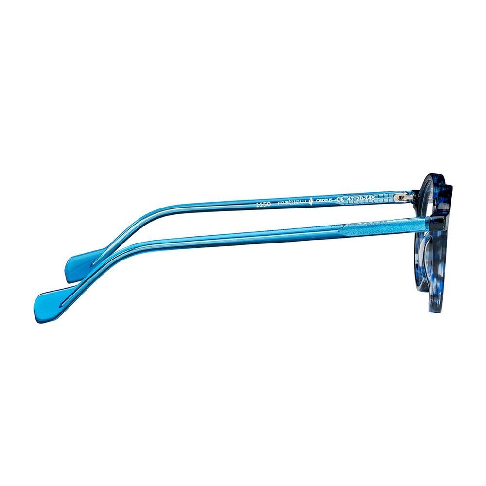 Cereus Mottled Blue Crystal Acetate Phantos Eyeglasses