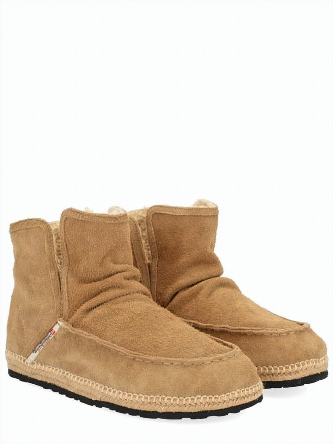 Brown Suede Boots with Plush Lining