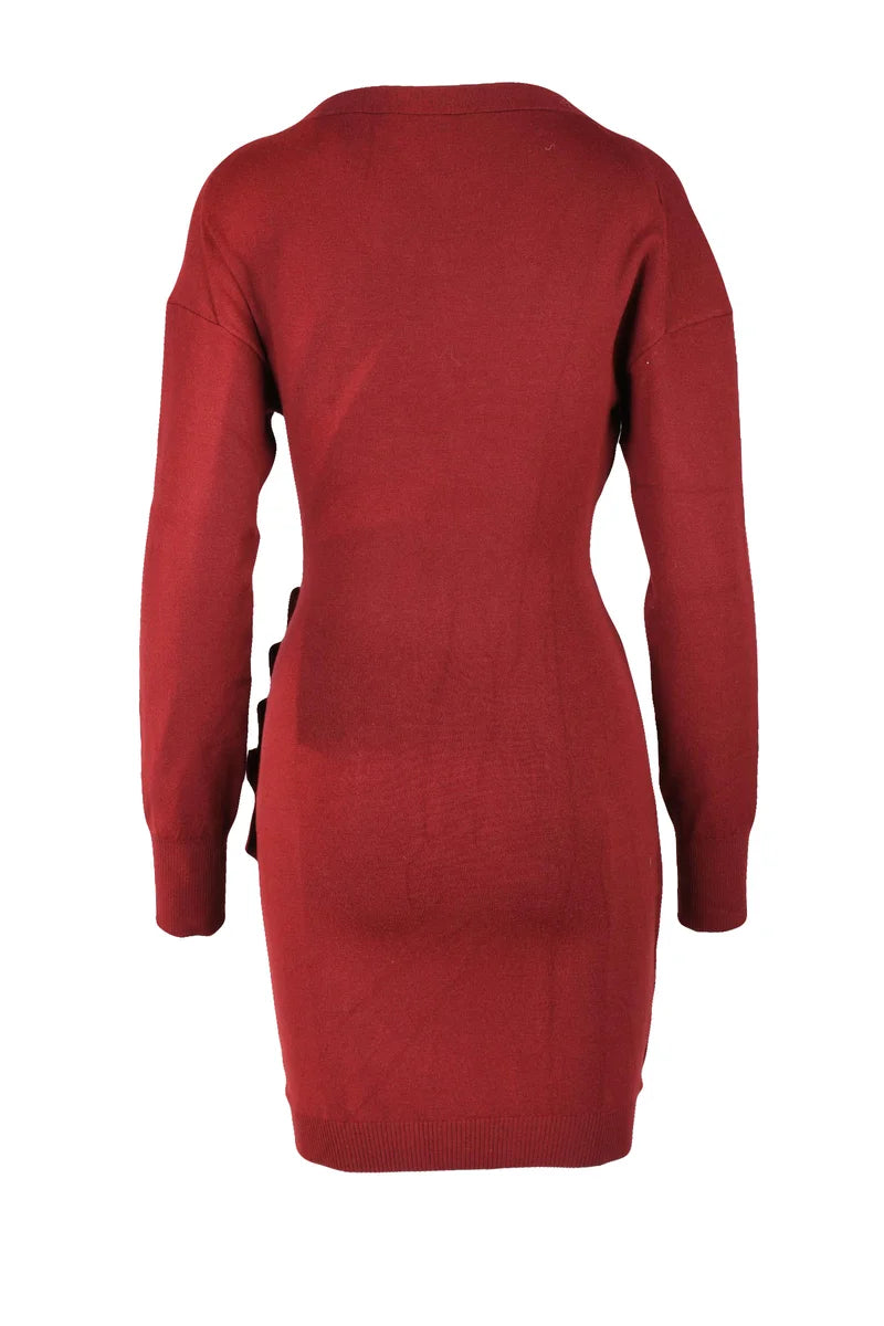 Women's Mini Knit Dress - Red