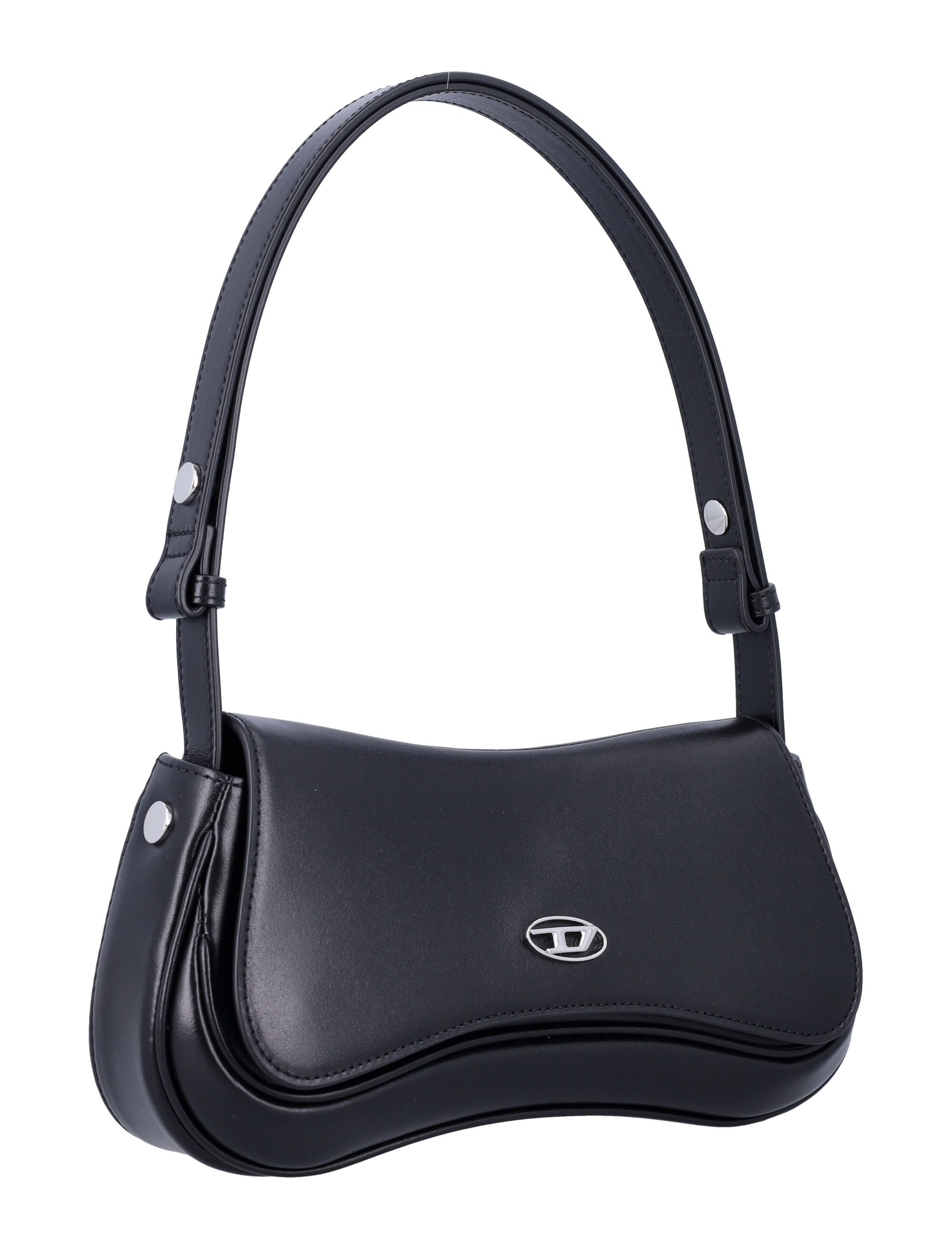 Black Leather Play Clutch