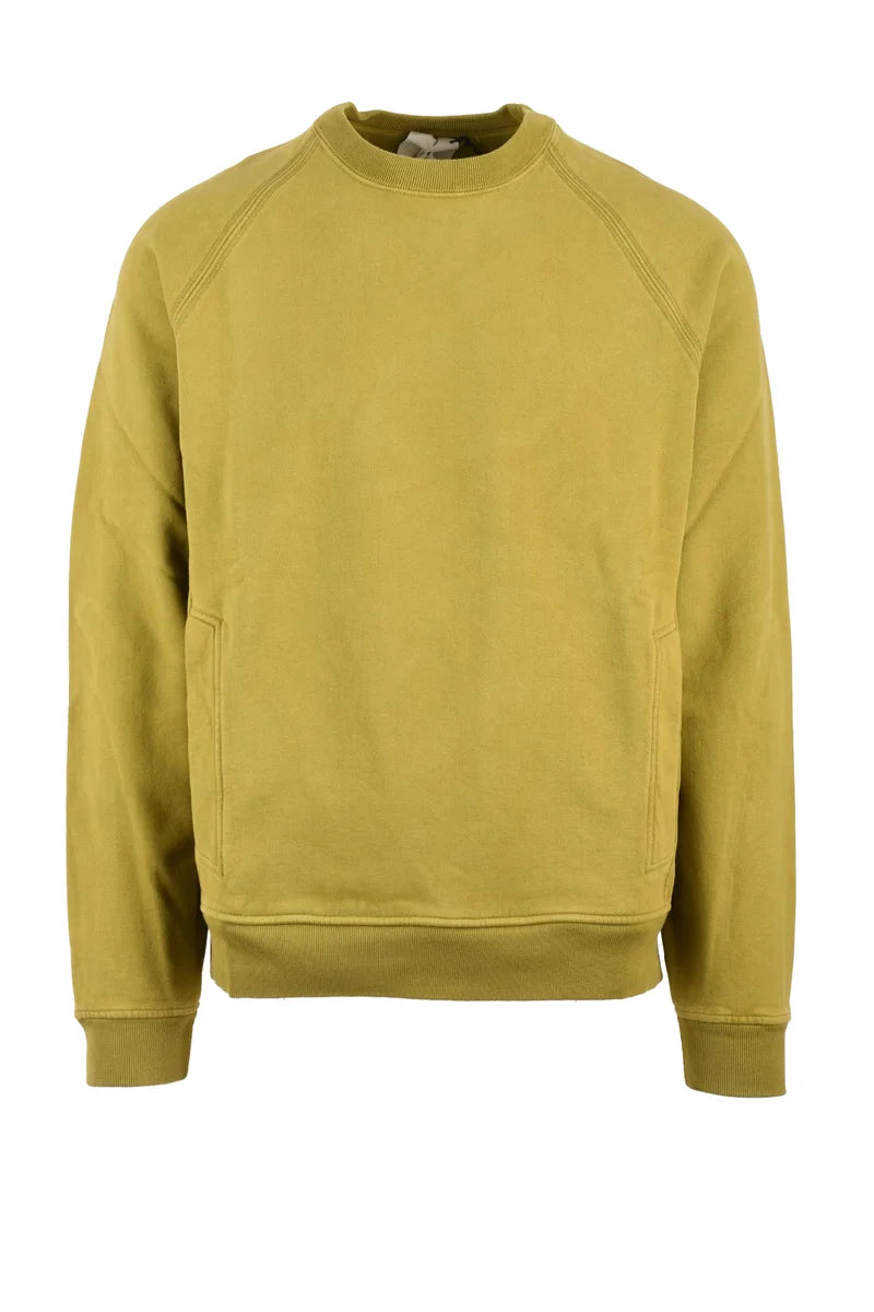 Cotton Crewneck Sweatshirt Khaki
